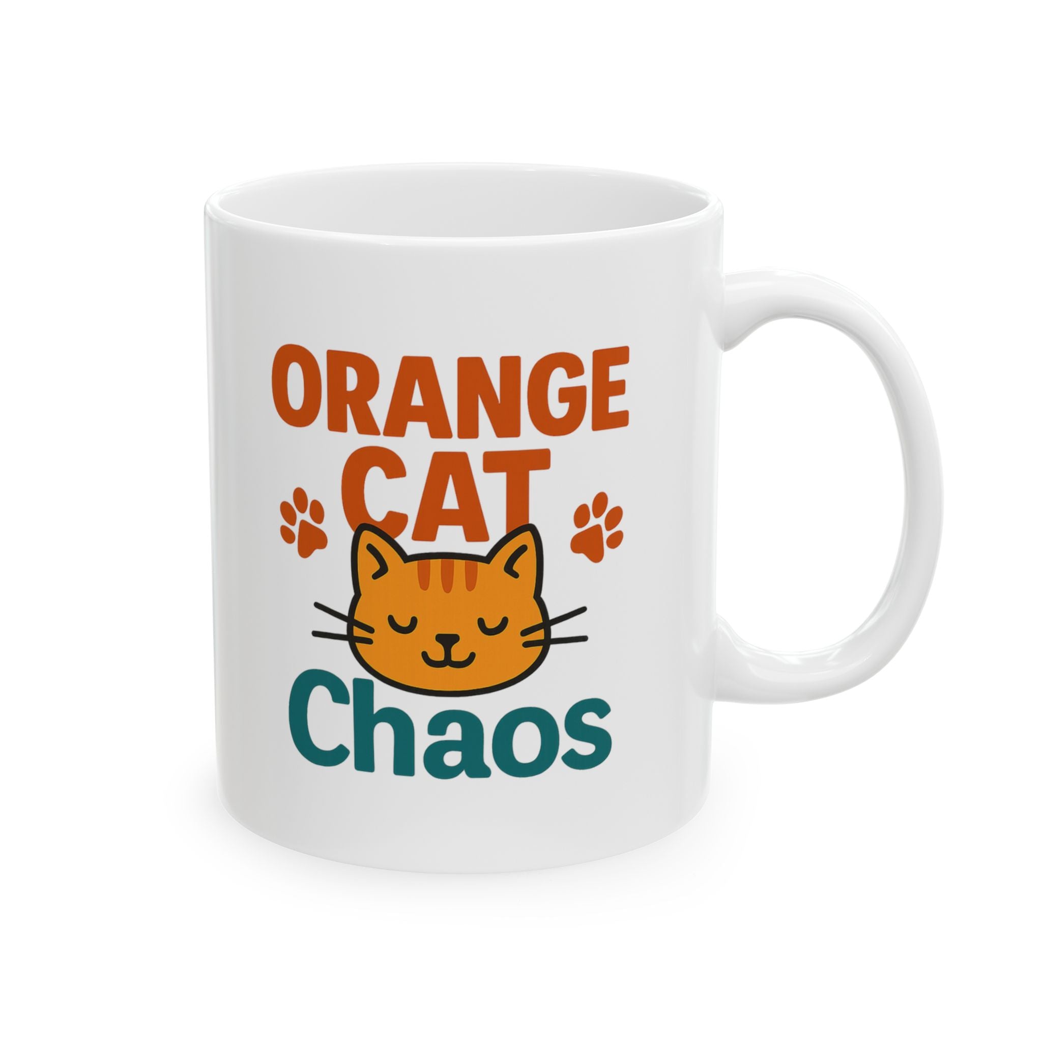 Owned By An Orange Cat Coffee Mug | Cat Lover Gift | Ceramic Mug