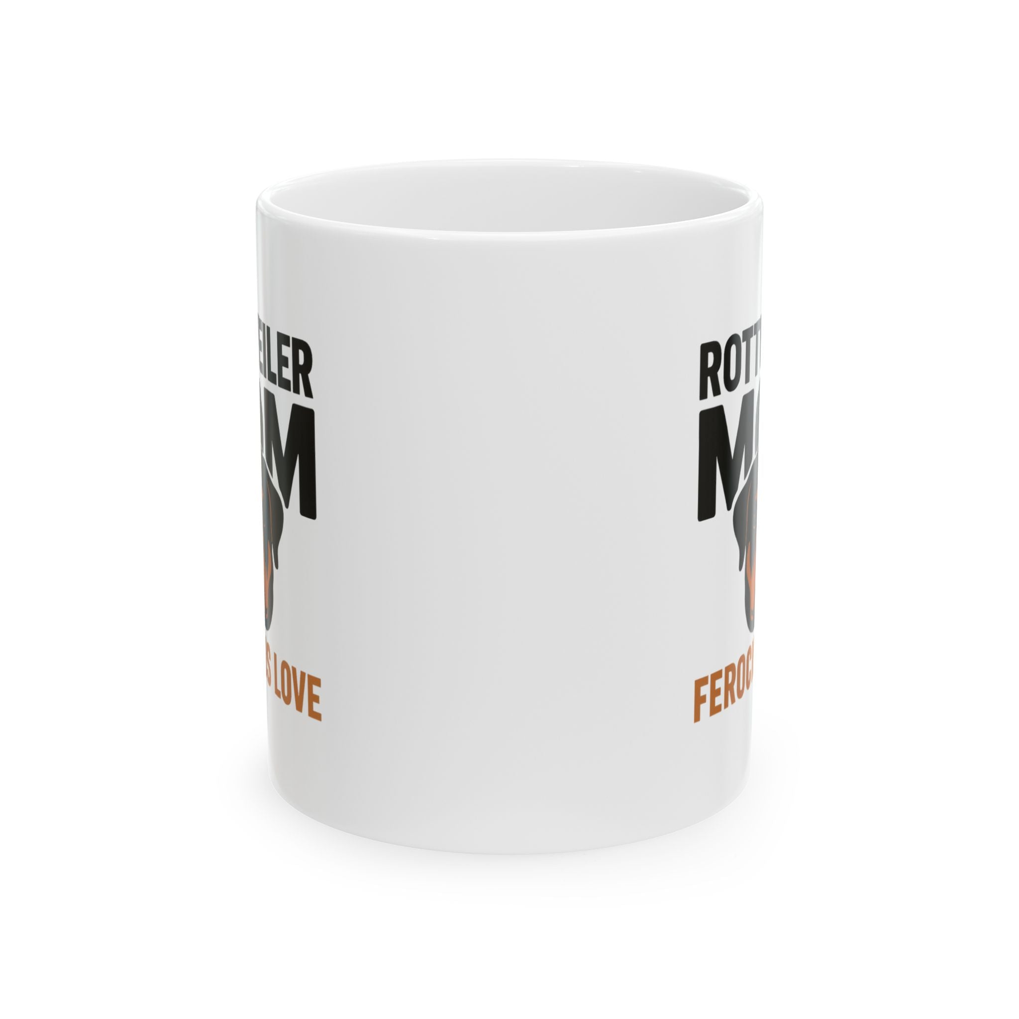 Rottweiler Mom Gentle Giant Ferocious Love Coffee Mug | Gift for Mom | Ceramic Mug