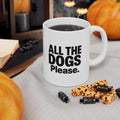 Fur Covered And Dog Outnumbered Coffee Mug | Multi Dog Mom Humor | Ceramic Mug