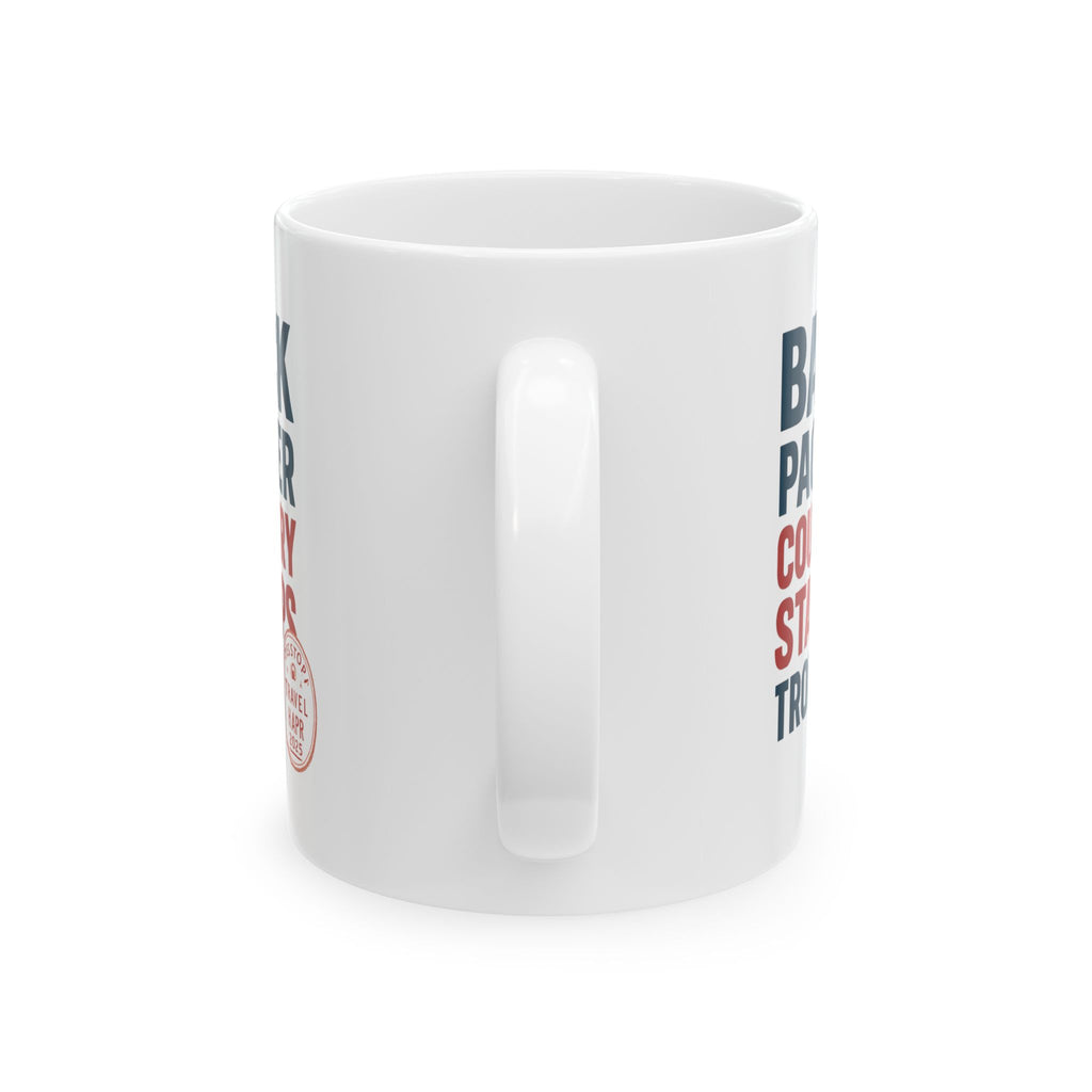Backpacker Country Stamps Are My Trophy Wall Coffee Mug | Unique Gift | Ceramic Mug