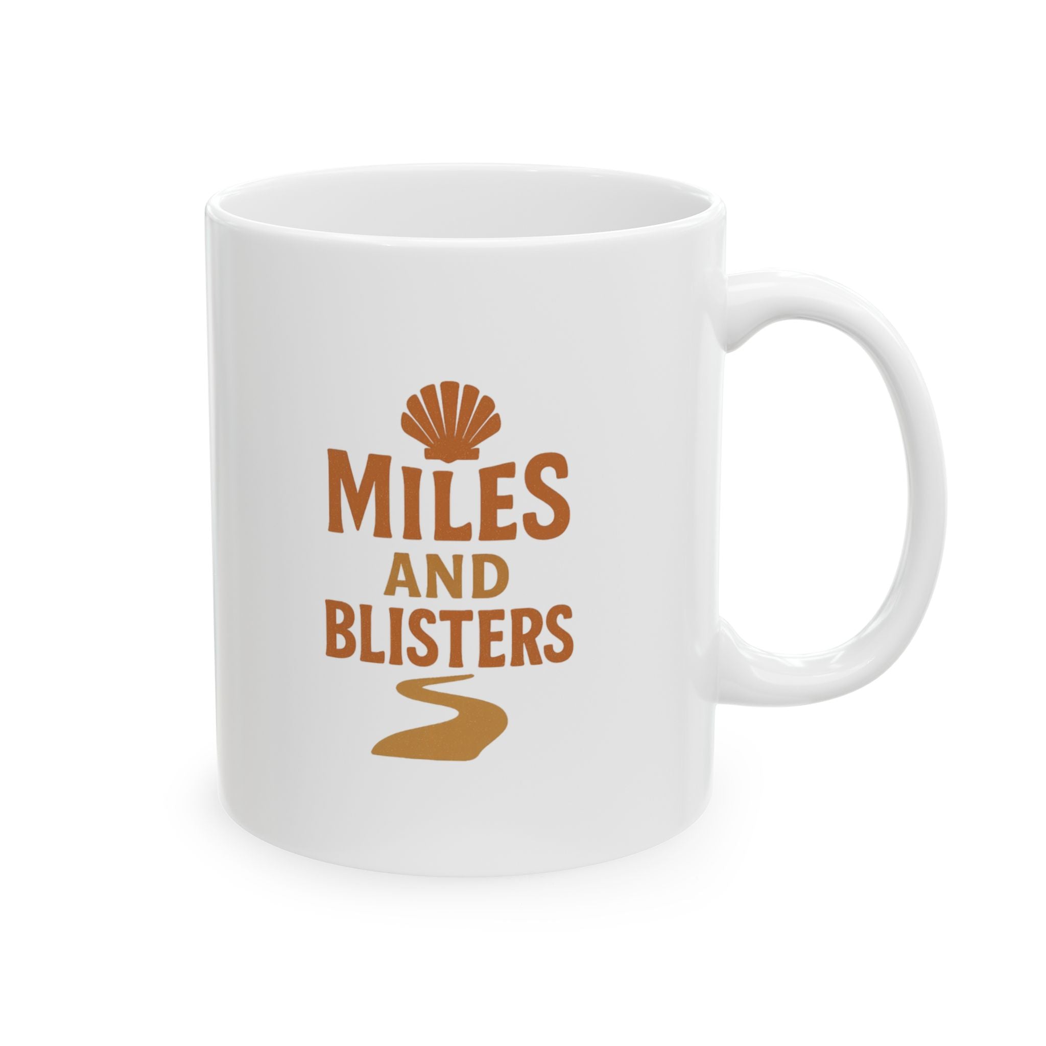 Pilgrim Walker Camino De Santiago Miles And Blisters Coffee Mug | Unique Gift | Ceramic Mug