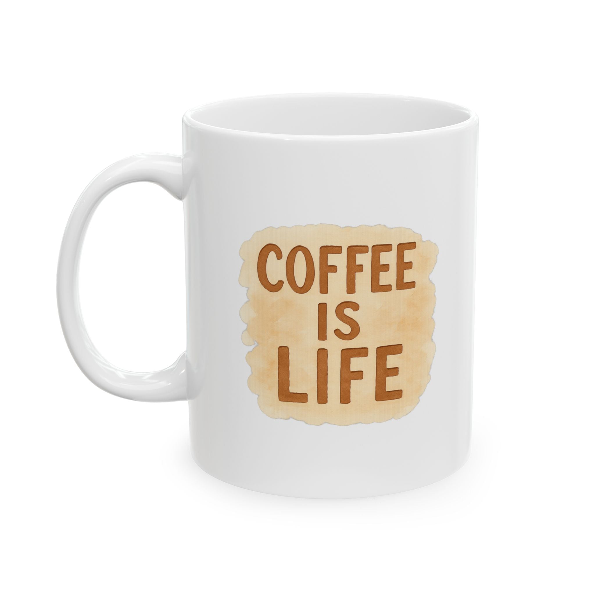 Coffee Is Life No Substitutes Accepted Coffee Mug | Coffee Lover Gift | Ceramic Mug