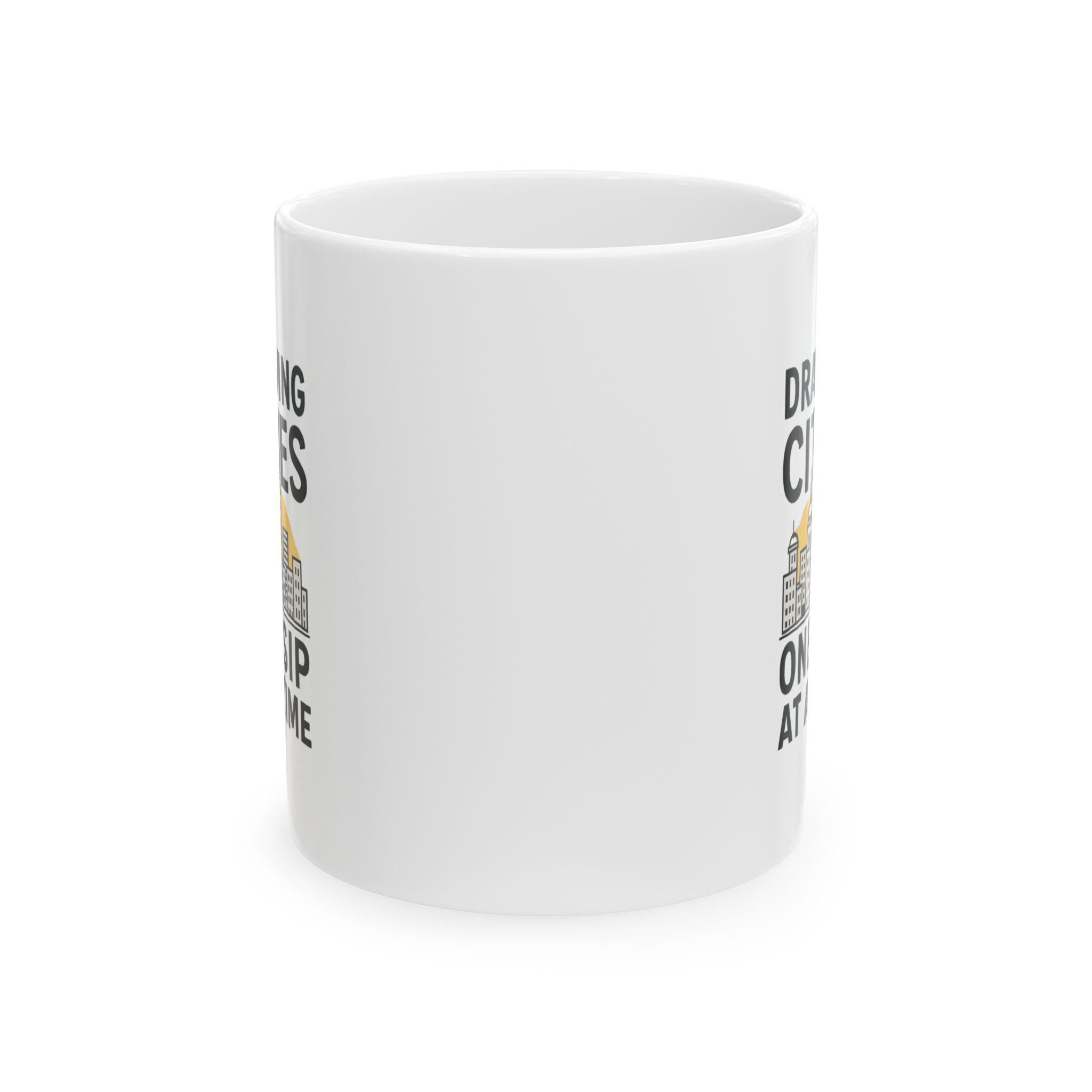 Urban Sketcher Drawing Cities One Sip At A Time Coffee Mug | Unique Gift | Ceramic Mug
