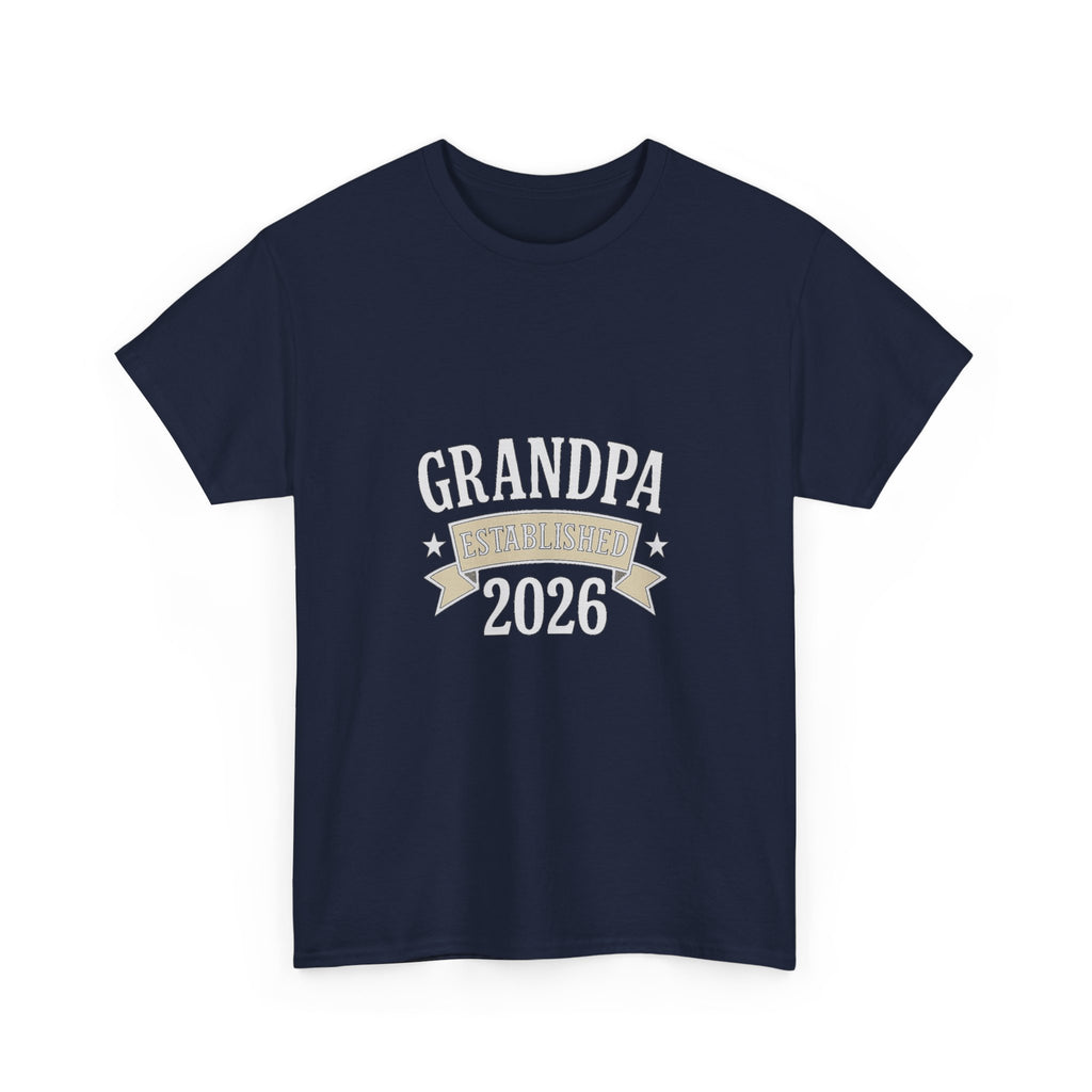 Grandpa Established 2026 New Grandpa T-Shirt | Gift for Grandpa | Graphic Tee