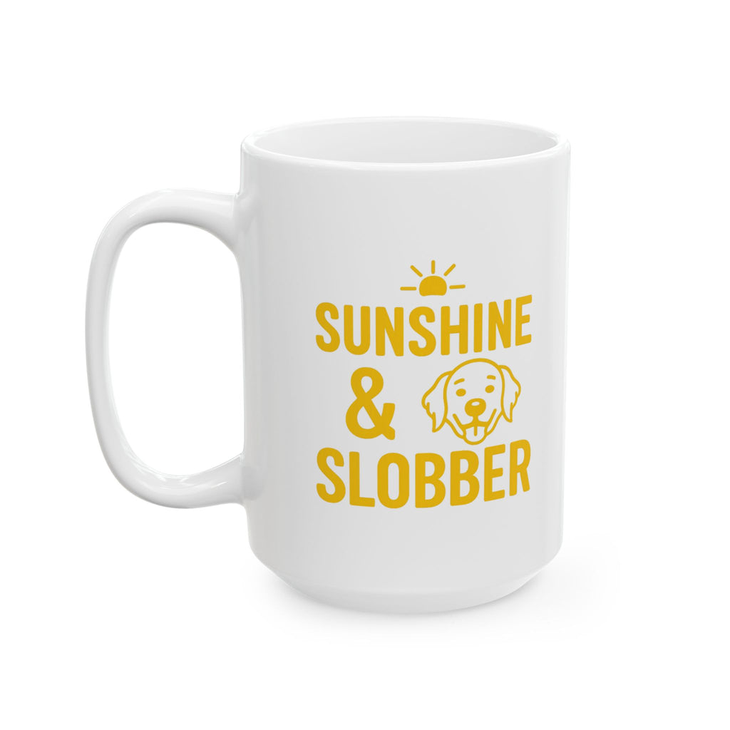 Golden Retriever Mom Sunshine And Slobber Coffee Mug | Gift for Mom | Ceramic Mug