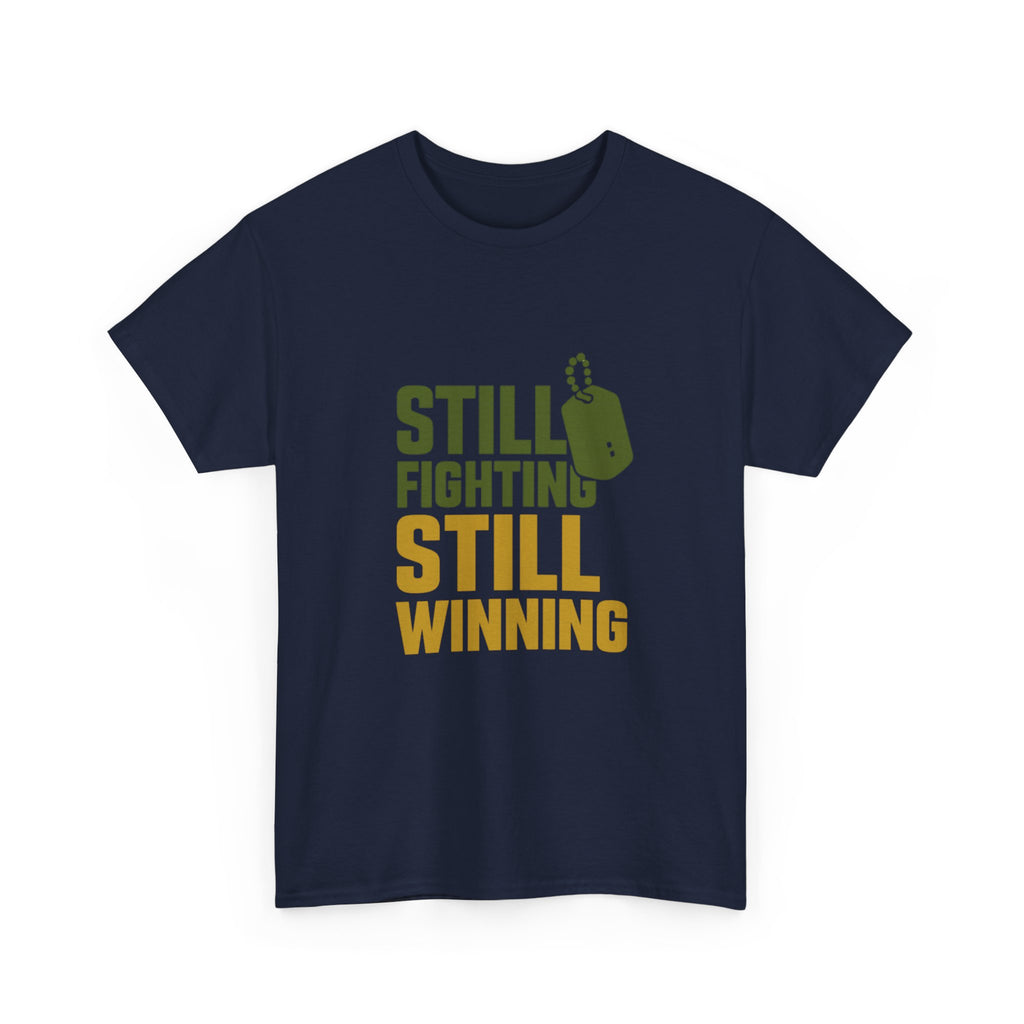 Combat Veteran Still Fighting Still Winning T-Shirt | Veteran Gift | Graphic Tee