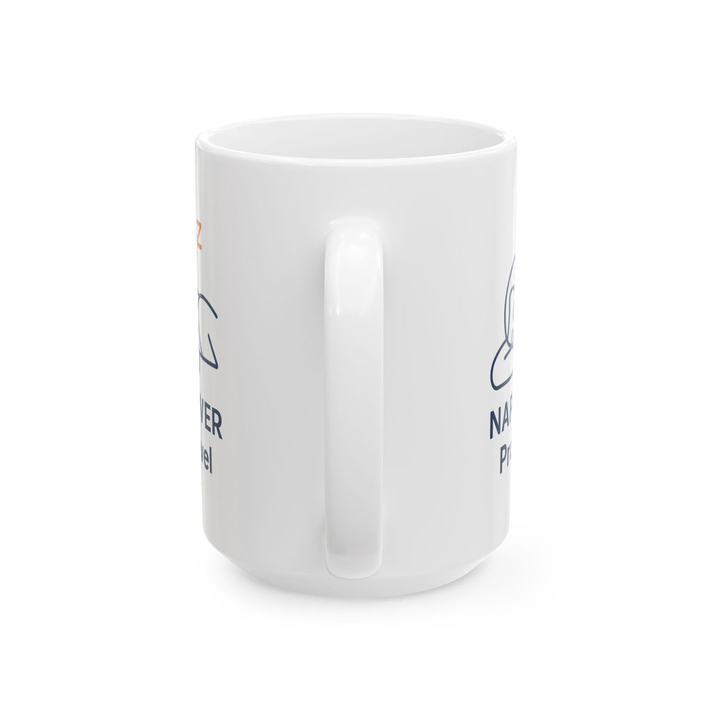 Powered By Naps And This Coffee Coffee Mug | Funny Nap Humor | Ceramic Mug