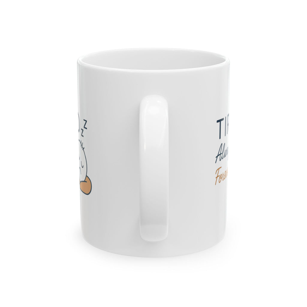 Professionally Exhausted Coffee Mug | Funny Tired Humor | Ceramic Mug