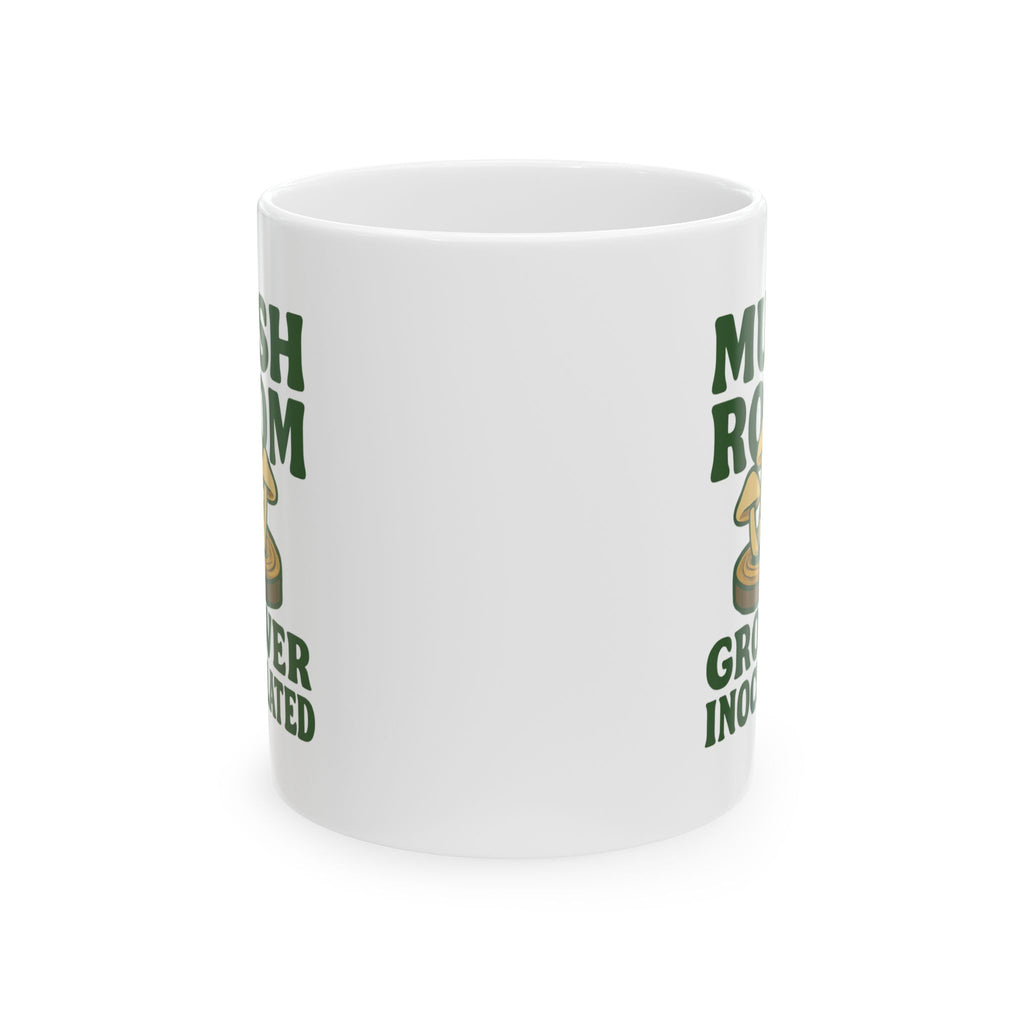 Mushroom Log Cultivator Inoculated And Thriving Coffee Mug | Unique Gift | Ceramic Mug