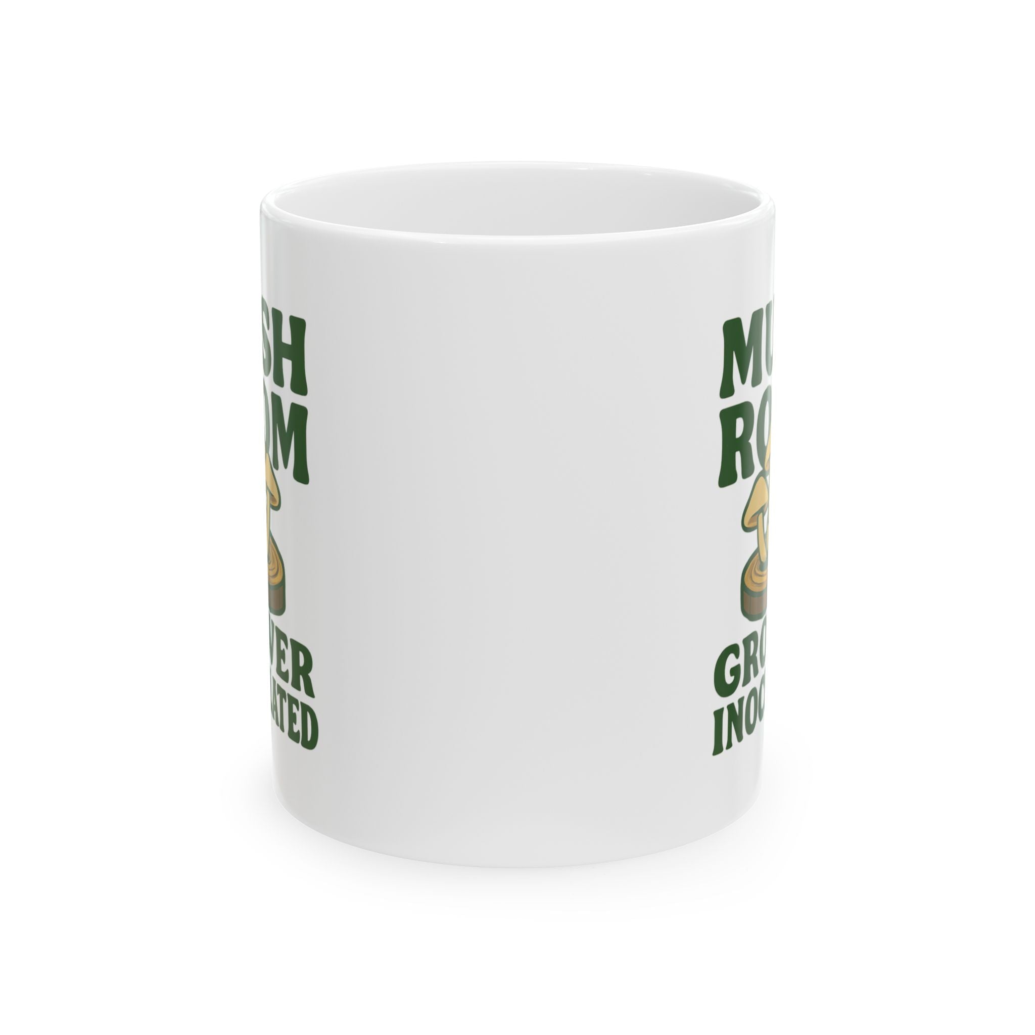 Mushroom Log Cultivator Inoculated And Thriving Coffee Mug | Unique Gift | Ceramic Mug