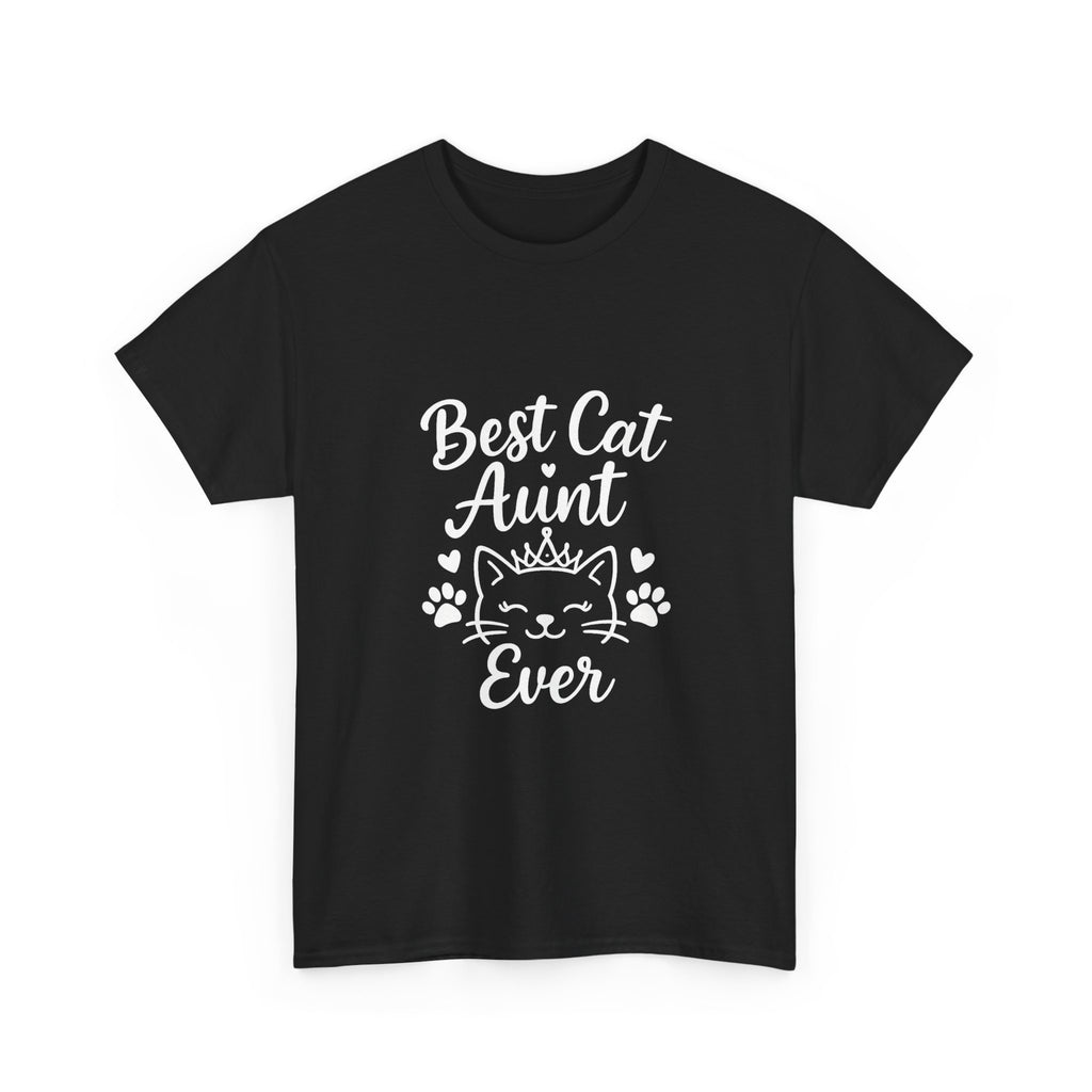 Best Cat Aunt Ever Auntie T-Shirt | Cat Lover Gift | Graphic Tee