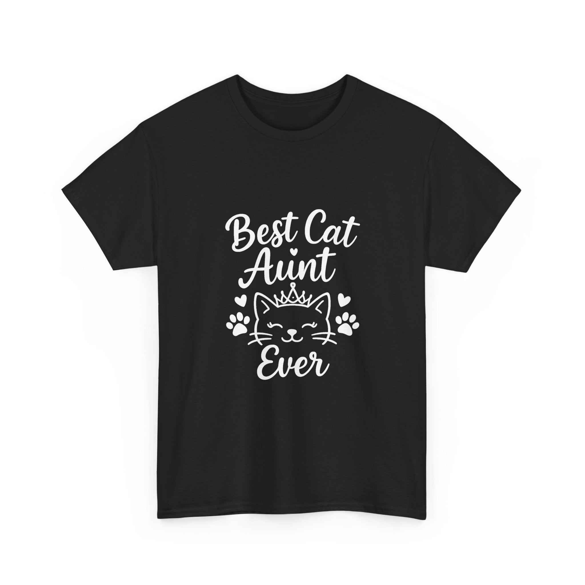 Best Cat Aunt Ever Auntie T-Shirt | Cat Lover Gift | Graphic Tee