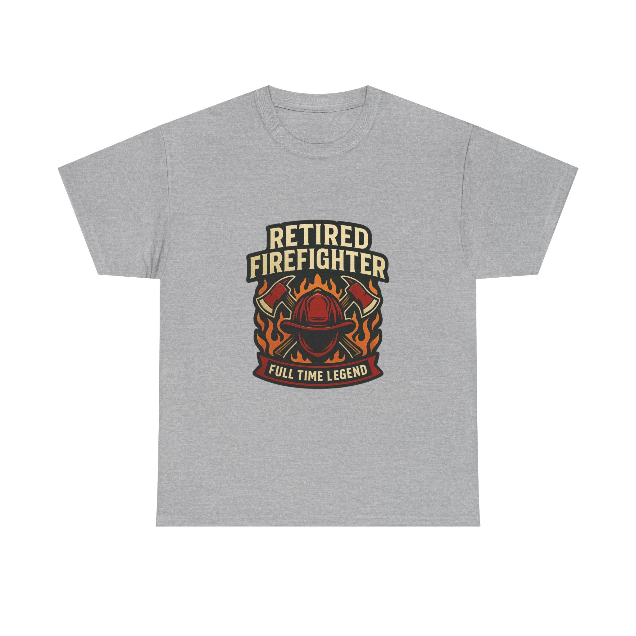 Retired Firefighter Full Time Legend T-Shirt | Unique Gift | Graphic Tee