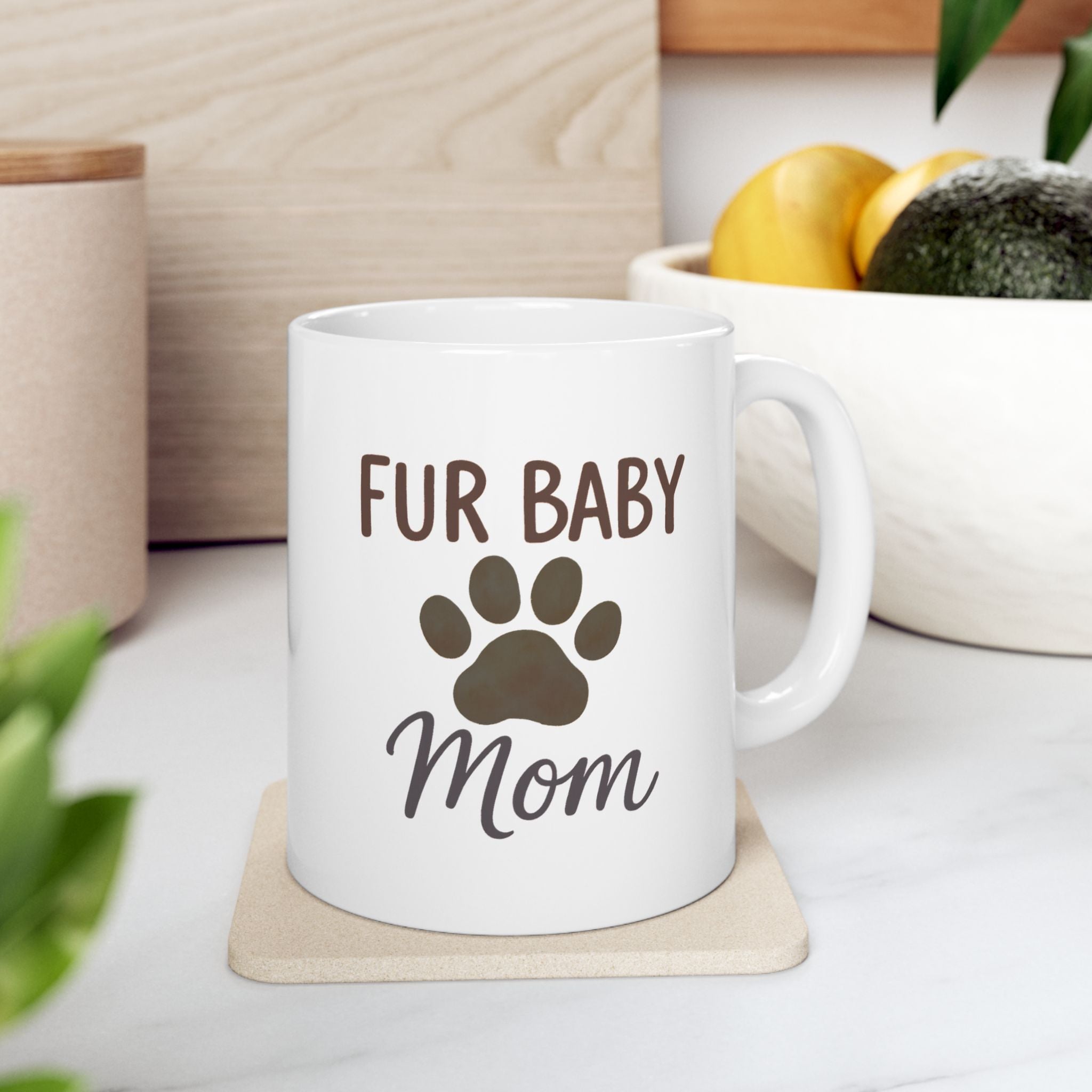 Fur Babies Over Everything Coffee Mug | Pet Parent Humor | Ceramic Mug