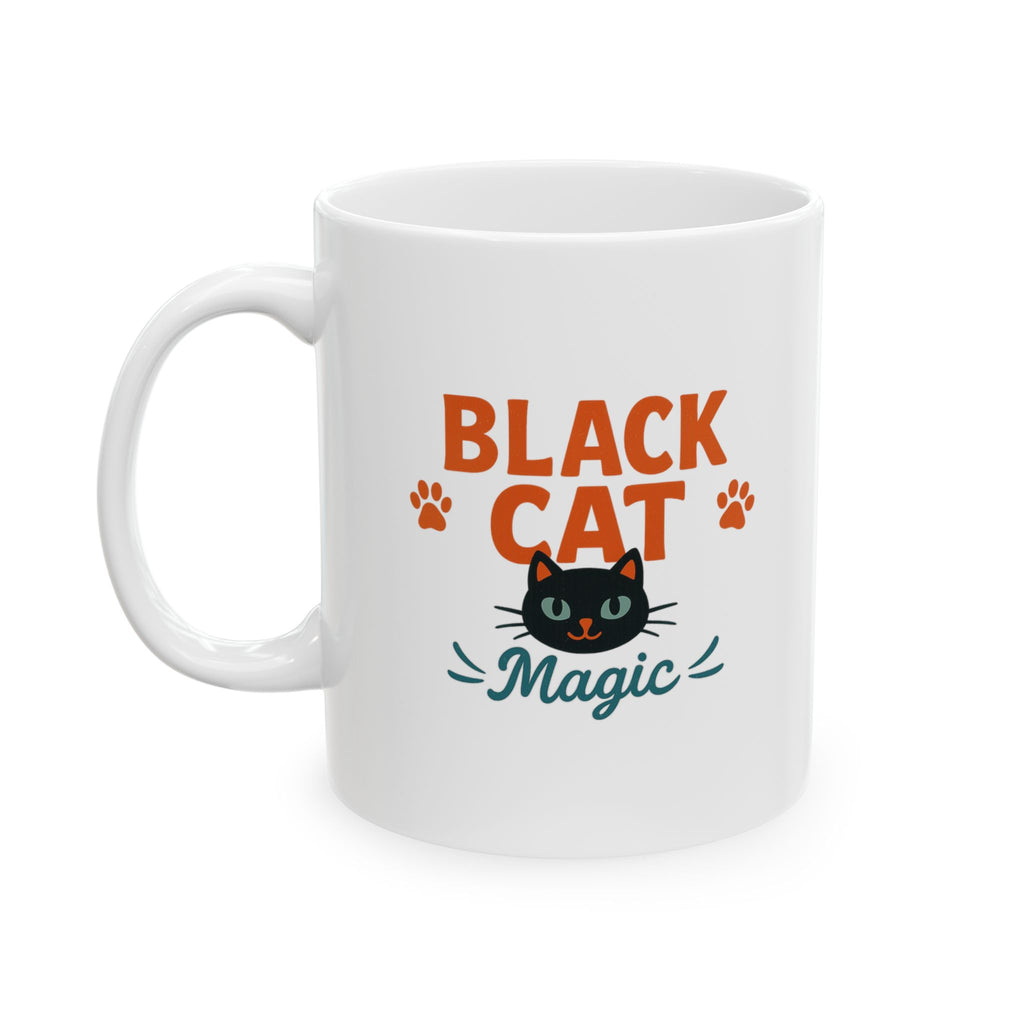 Life Is Blacker With A Black Cat Coffee Mug | Funny Cat Gift | Ceramic Mug