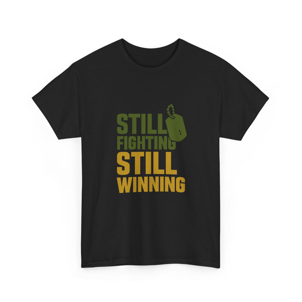 Combat Veteran Still Fighting Still Winning T-Shirt | Veteran Gift | Graphic Tee