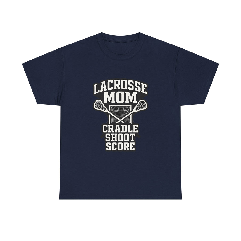 Lacrosse Mom Cradle Shoot Score T-Shirt | Gift for Mom | Graphic Tee