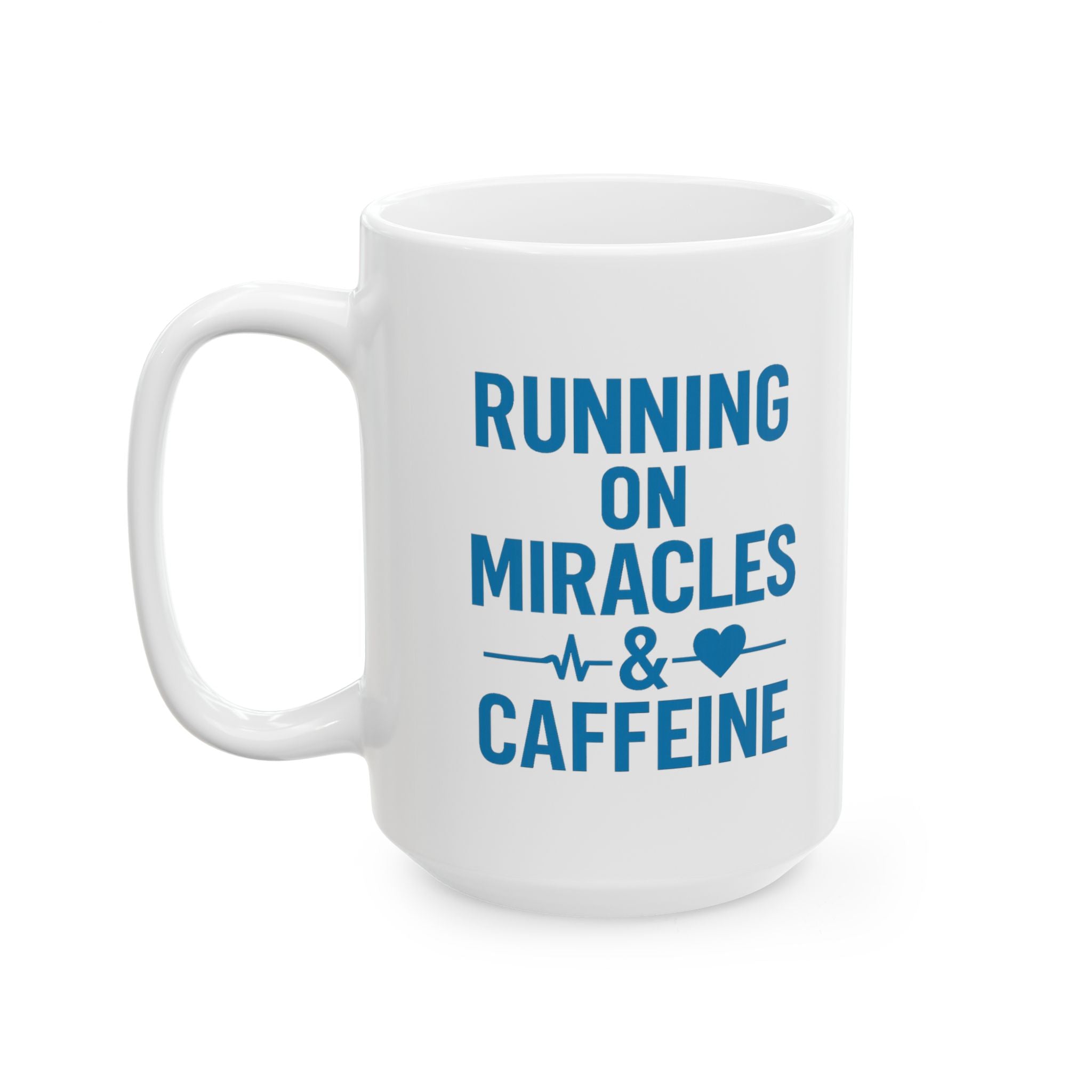 ICU Nurse Running On Miracles And Caffeine Coffee Mug | Nurse Gift | Ceramic Mug