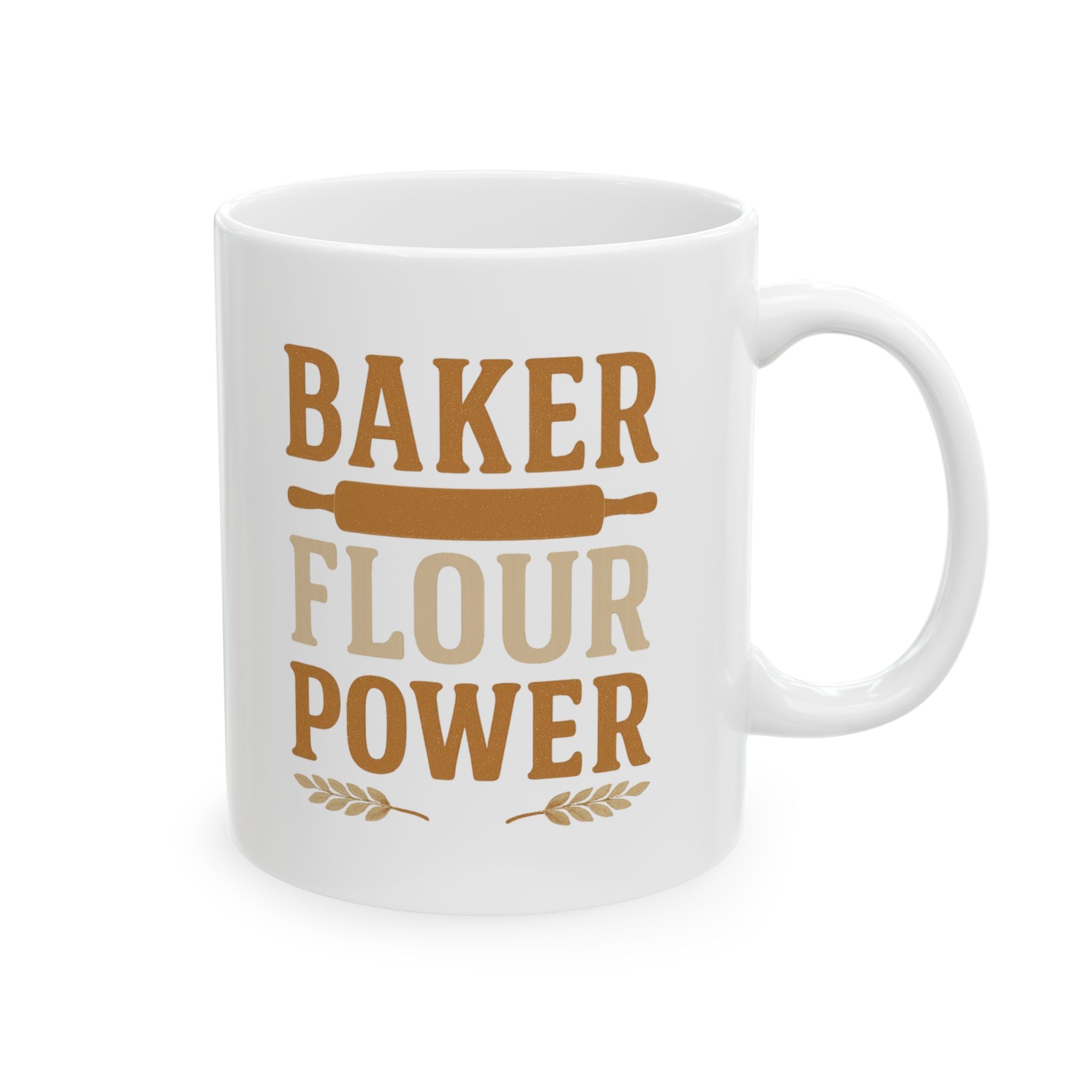 Baker Flour Power Coffee Mug | Baker Gift | Ceramic Mug