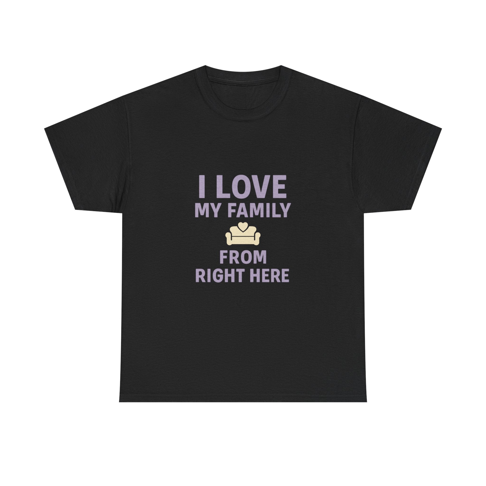 Introverted Mom I Love My Family From Right Here T-Shirt | Gift for Mom | Graphic Tee