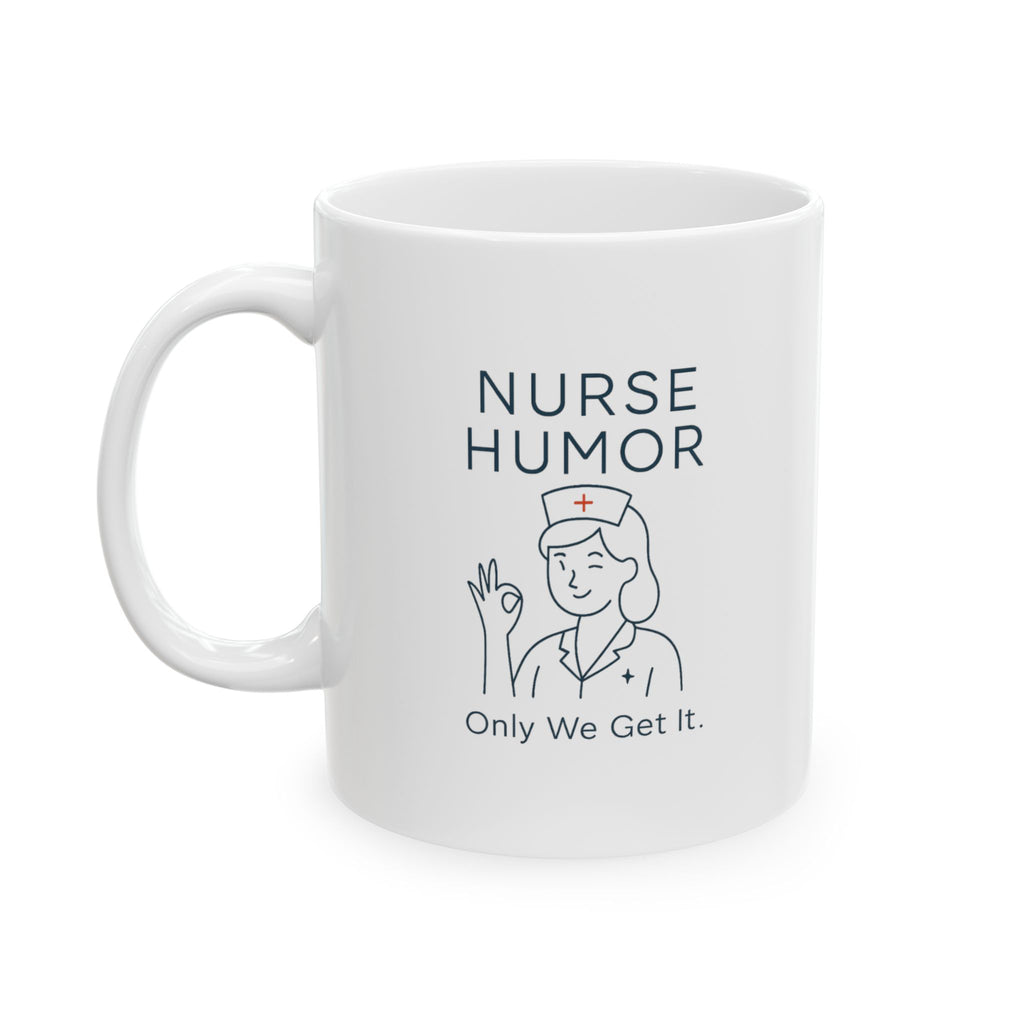 Nurse Humor Not For The Faint Of Heart Coffee Mug | Funny Nurse Gift | Ceramic Mug
