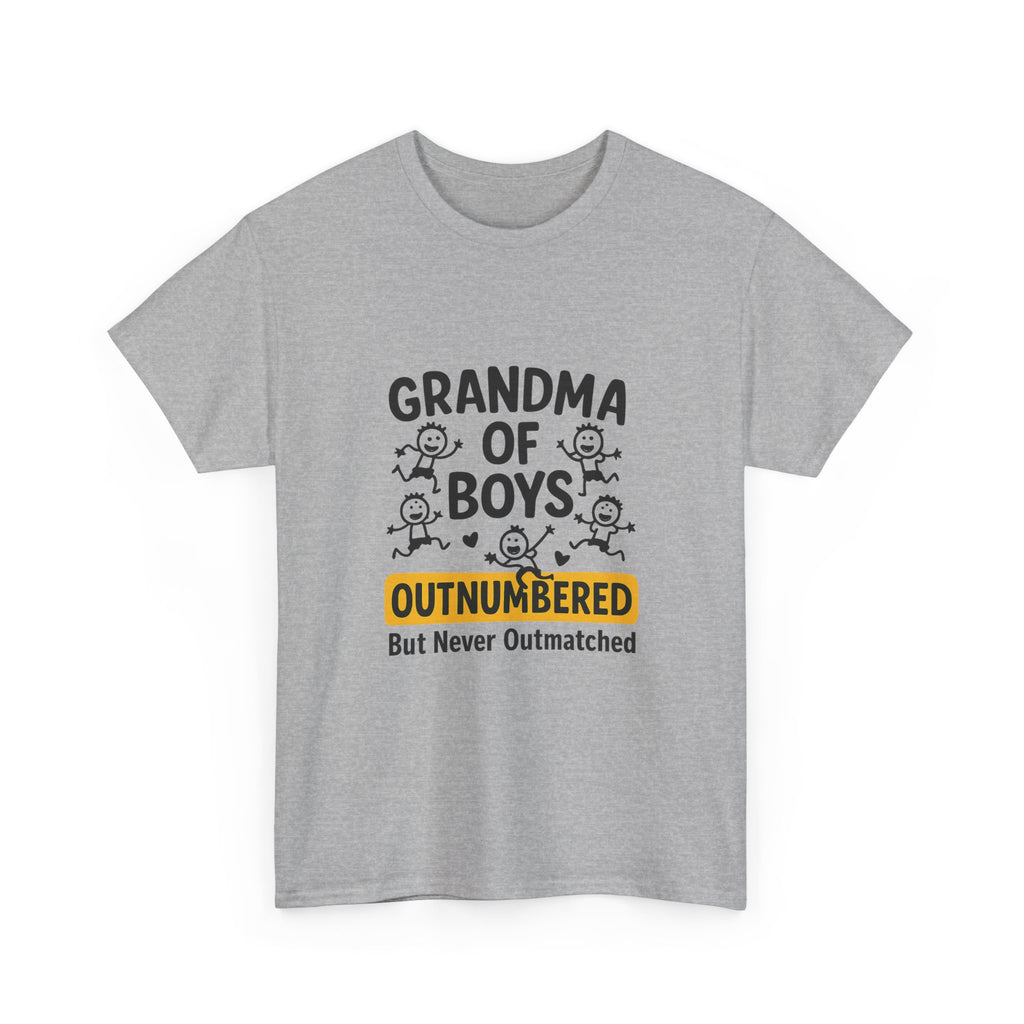 Grandma Of Boys Outnumbered T-Shirt | Gift for Grandma | Graphic Tee