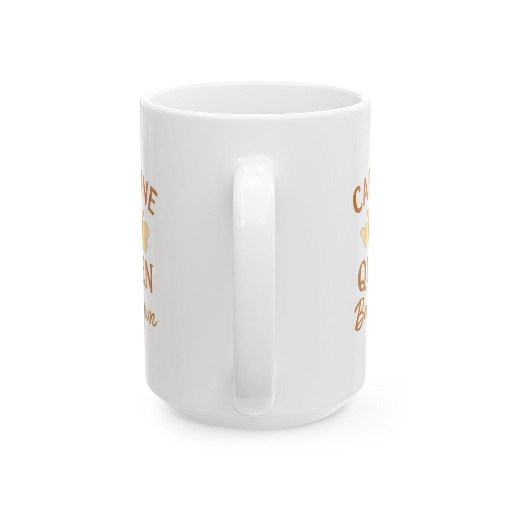 Born To Be Caffeine Queen Coffee Mug | Coffee Lover Gift | Ceramic Mug