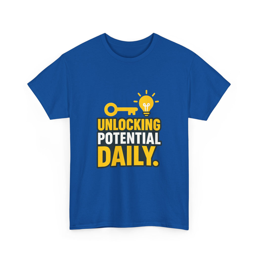 Tutor Unlocking Potential Daily T-Shirt | Unique Gift | Graphic Tee