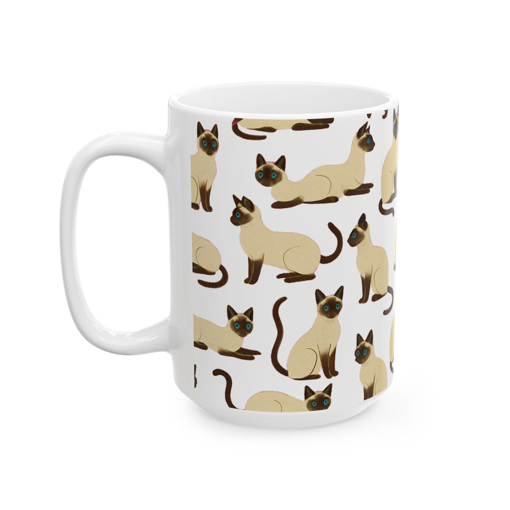 Siamese Cat Coffee Mug | Cat Lover Gift | Ceramic Mug