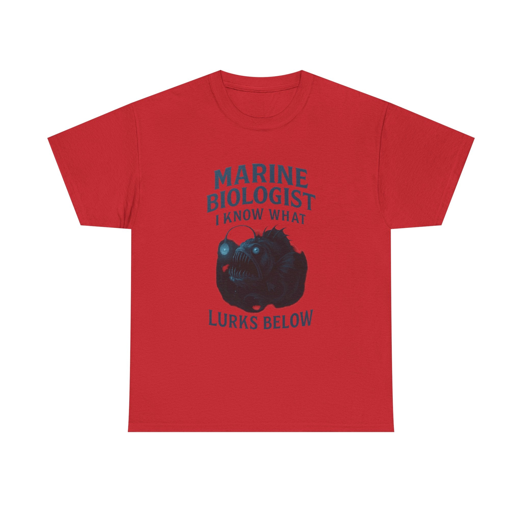 Marine Biologist I Know What Lurks Below T-Shirt | Unique Gift | Graphic Tee