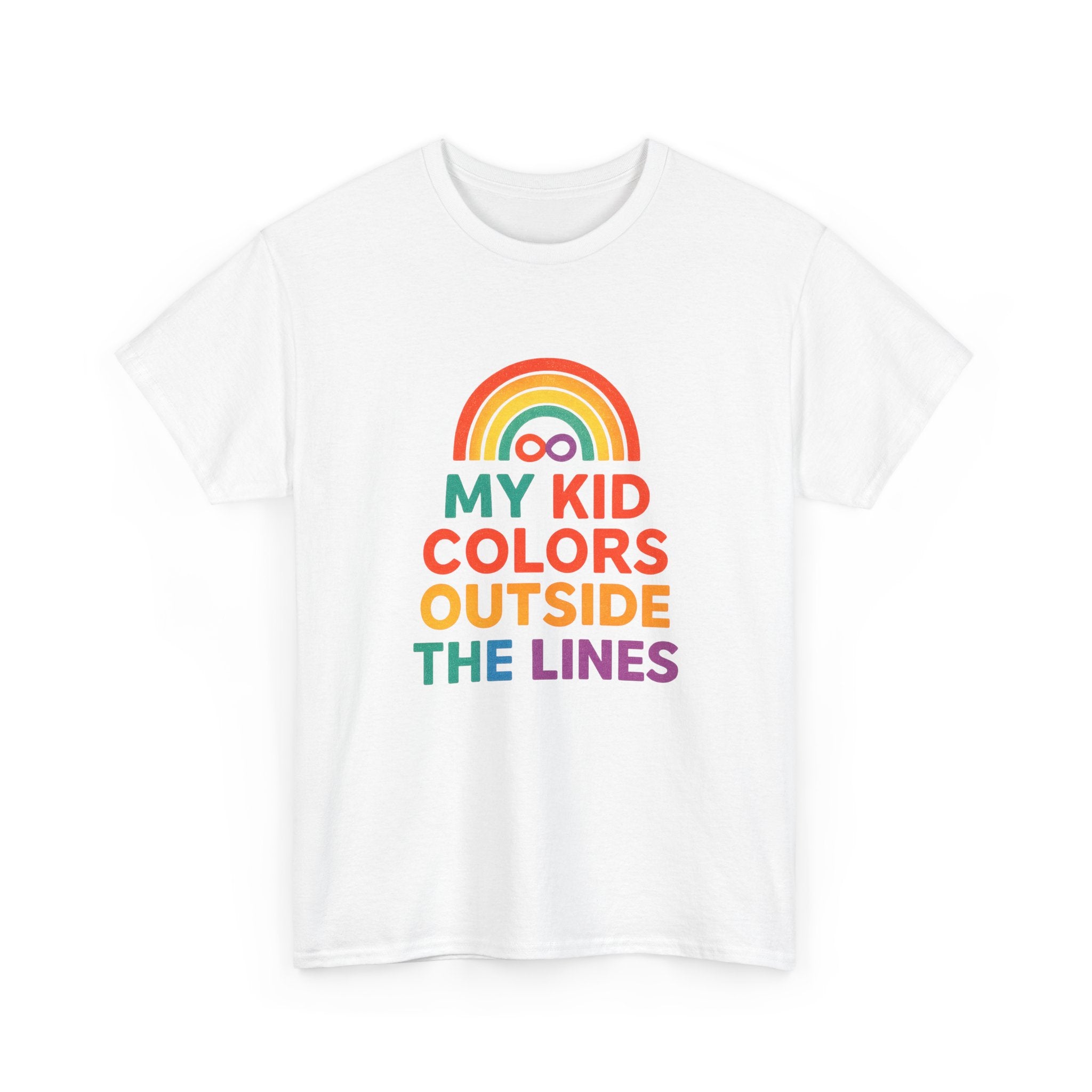 Autism Parent My Kid Colors Outside The Lines T-Shirt