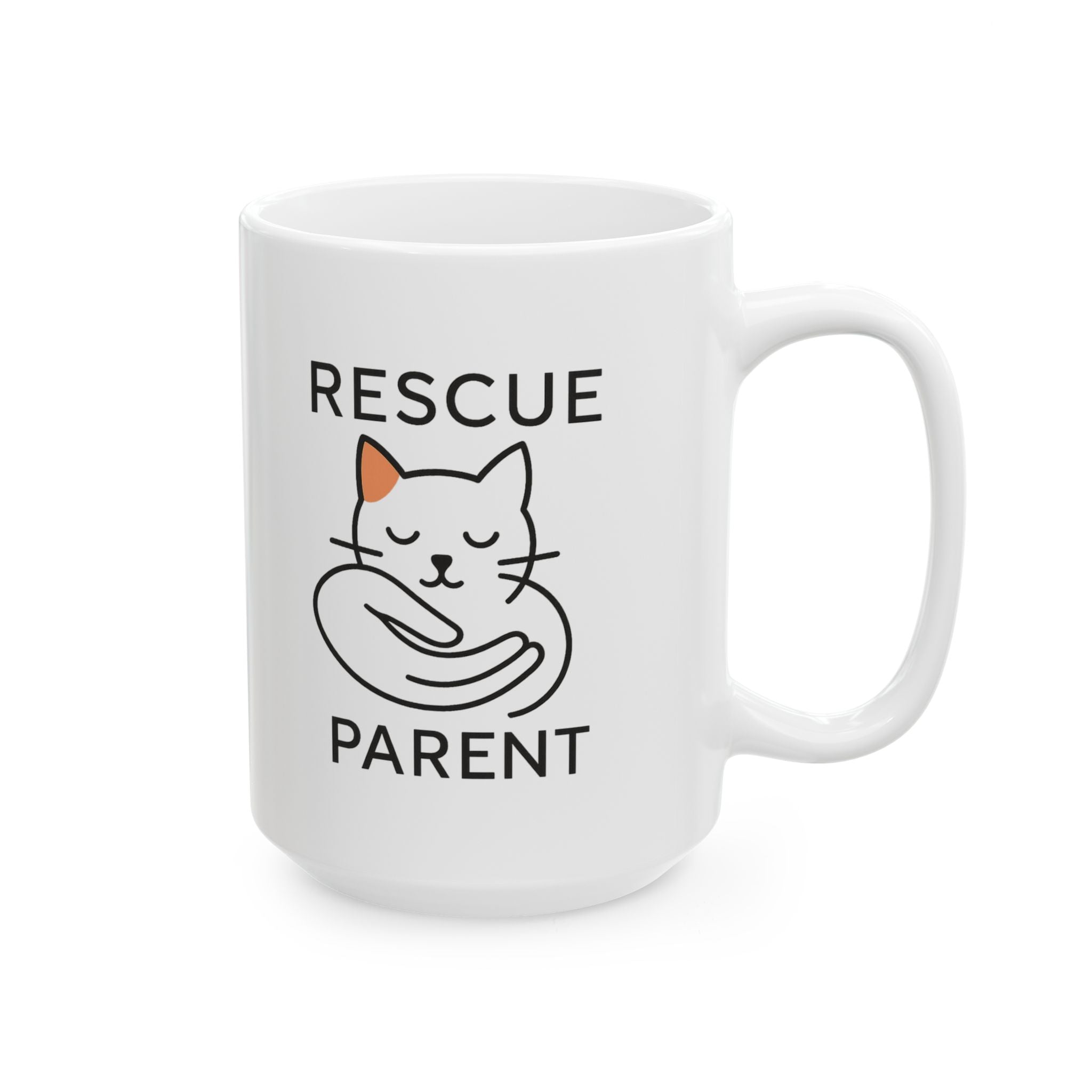 Rescue Cat Mom Proud Of It Coffee Mug | Rescue Pet Gift | Ceramic Mug