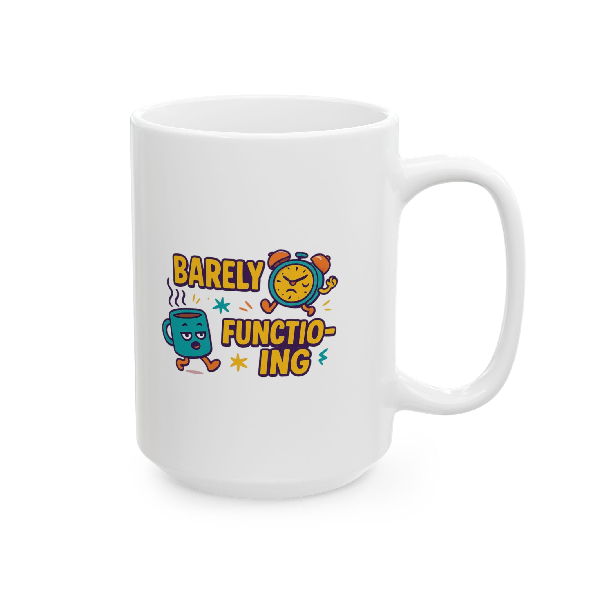 Functioning At Ten Percent At Best Coffee Mug | Funny Barely Awake Gift | Ceramic Mug