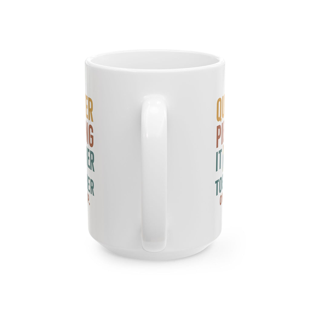 Quilter Piecing It Together One Sip At A Time Coffee Mug | Unique Gift | Ceramic Mug