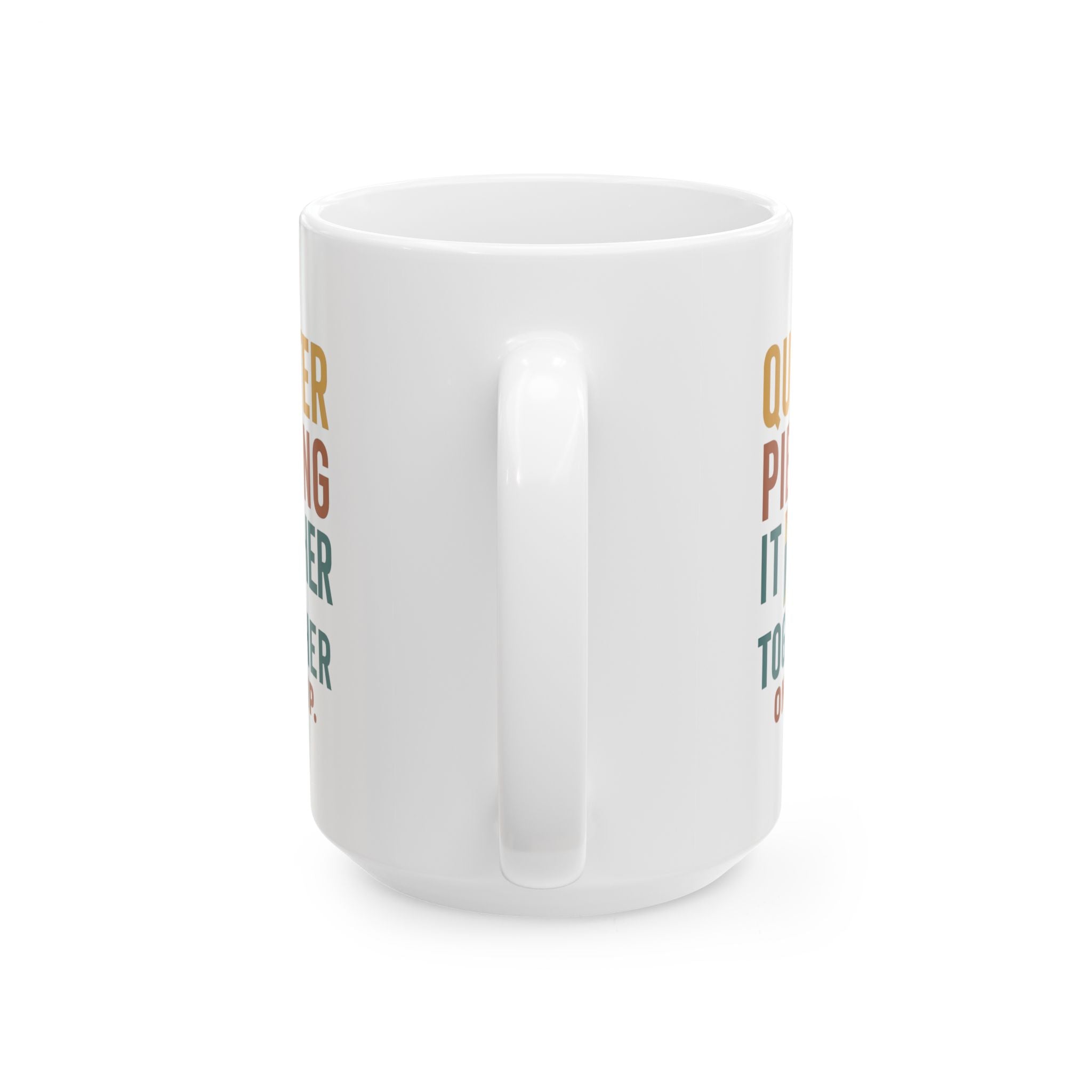 Quilter Piecing It Together One Sip At A Time Coffee Mug | Unique Gift | Ceramic Mug