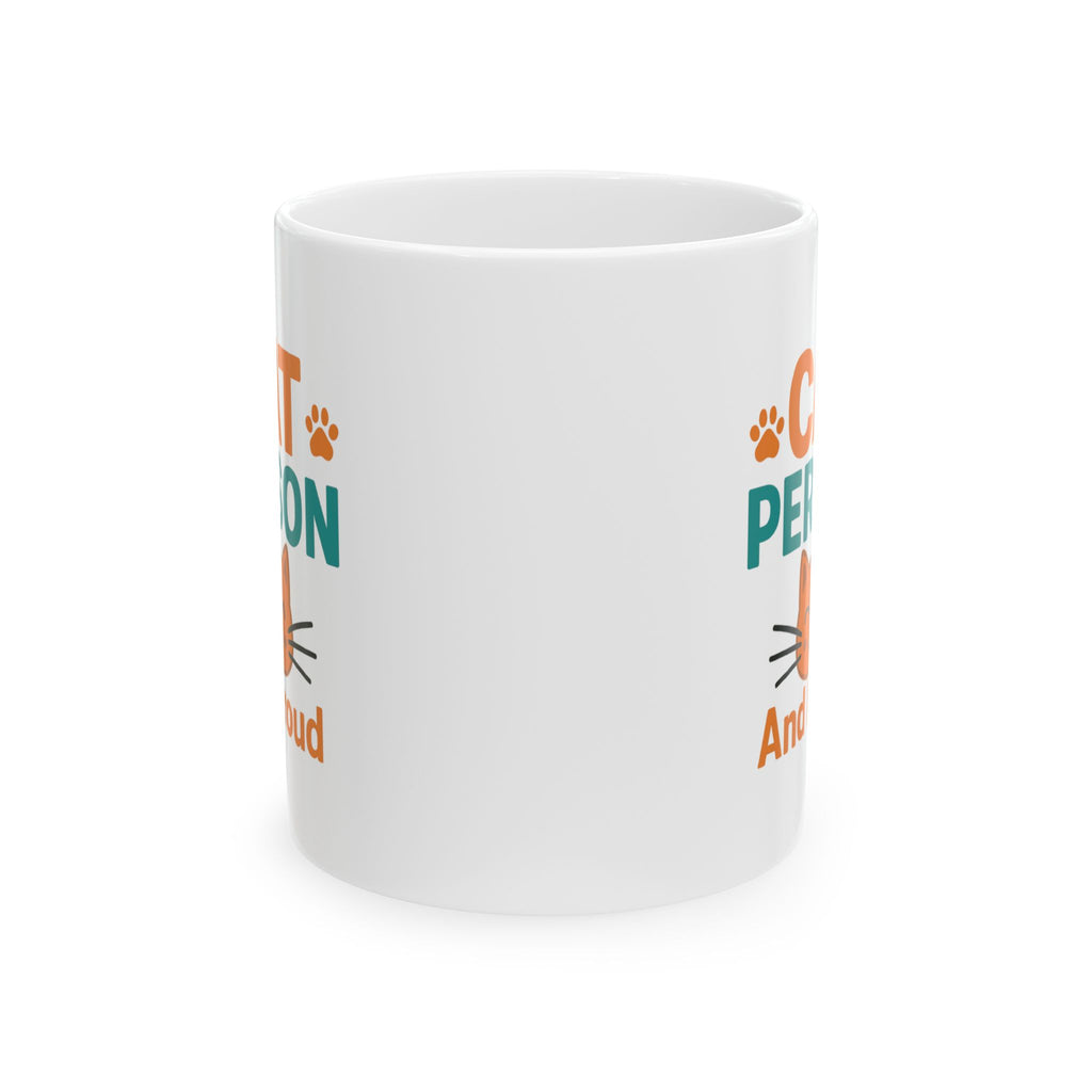 Certified Cat Person No Apologies Coffee Mug | Cat Lover Gift | Ceramic Mug