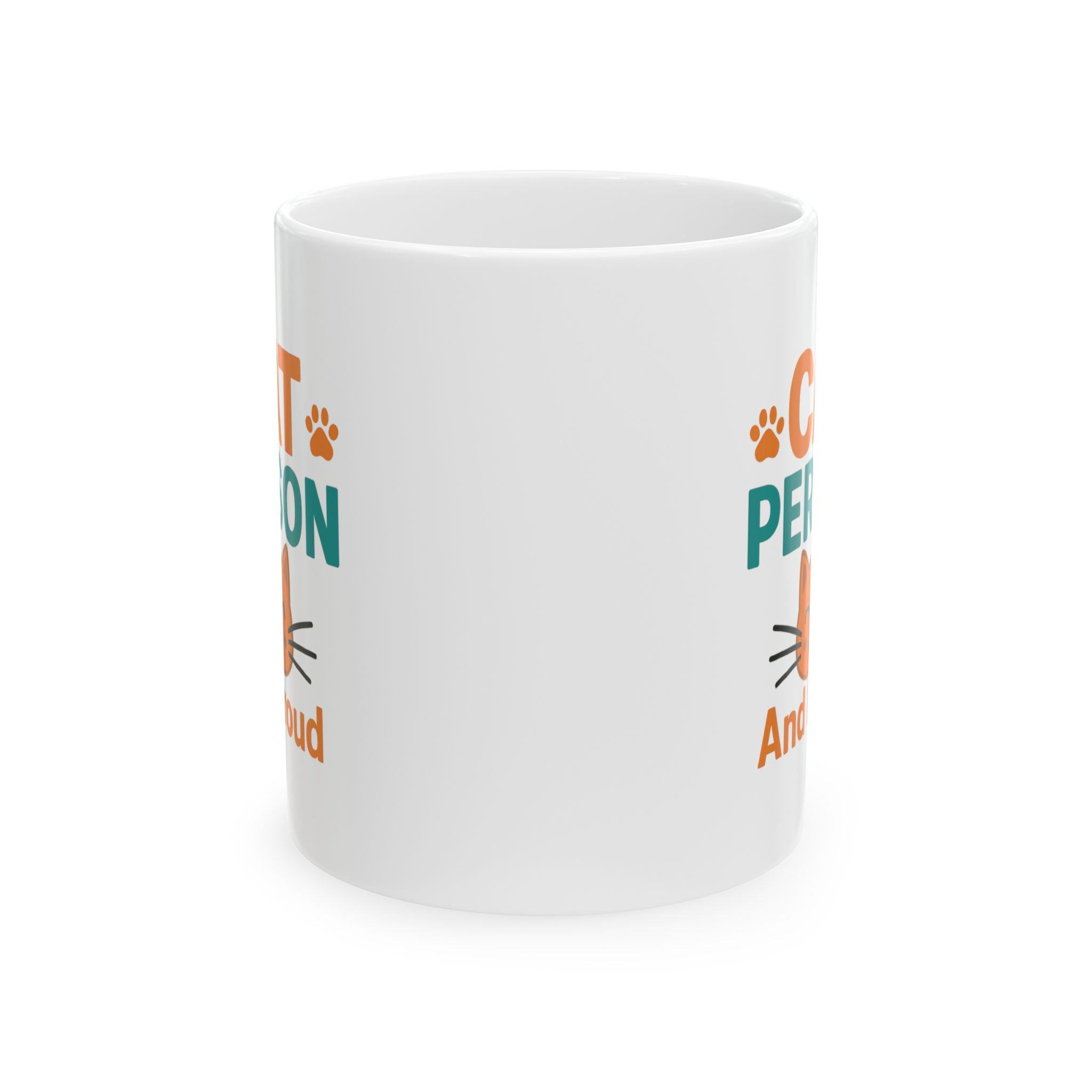 Certified Cat Person No Apologies Coffee Mug | Cat Lover Gift | Ceramic Mug