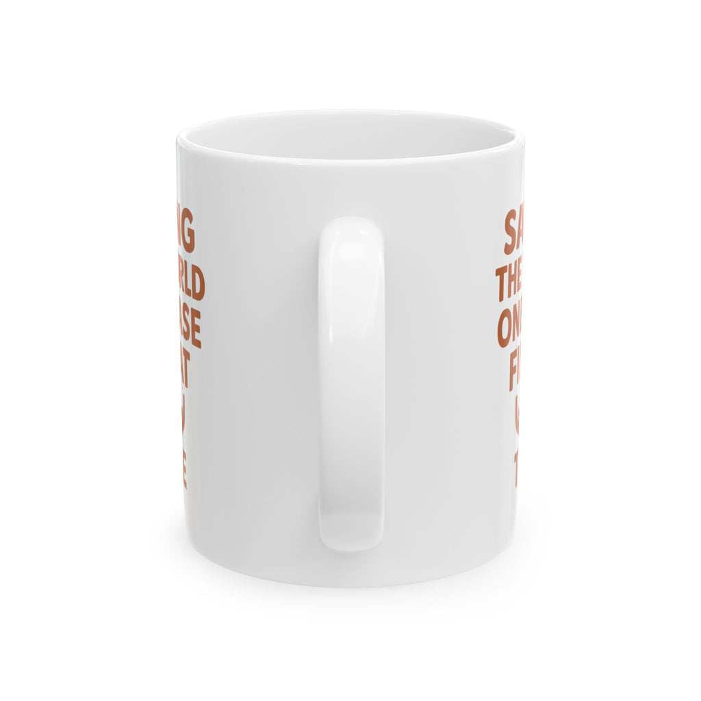 Social Worker Saving The World One Case File At A Time Coffee Mug | Unique Gift | Ceramic Mug
