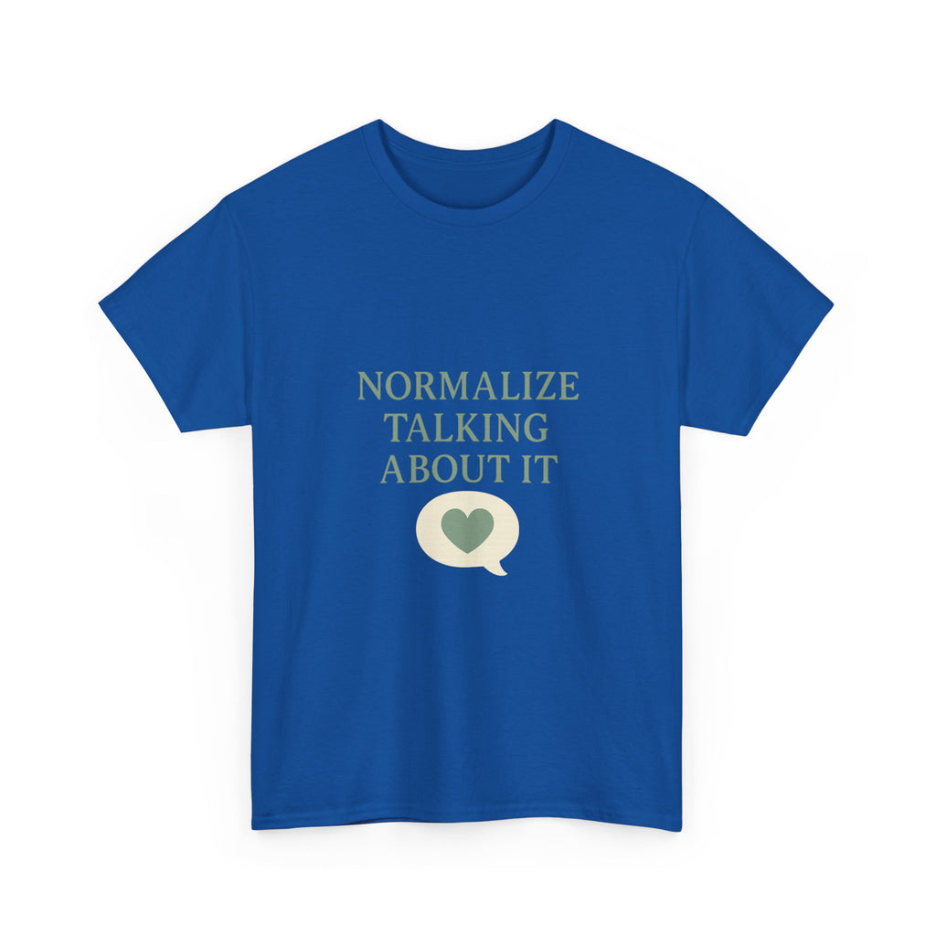 Mental Health Advocate Normalize Talking About It T-Shirt | Cat Lover Gift | Graphic Tee