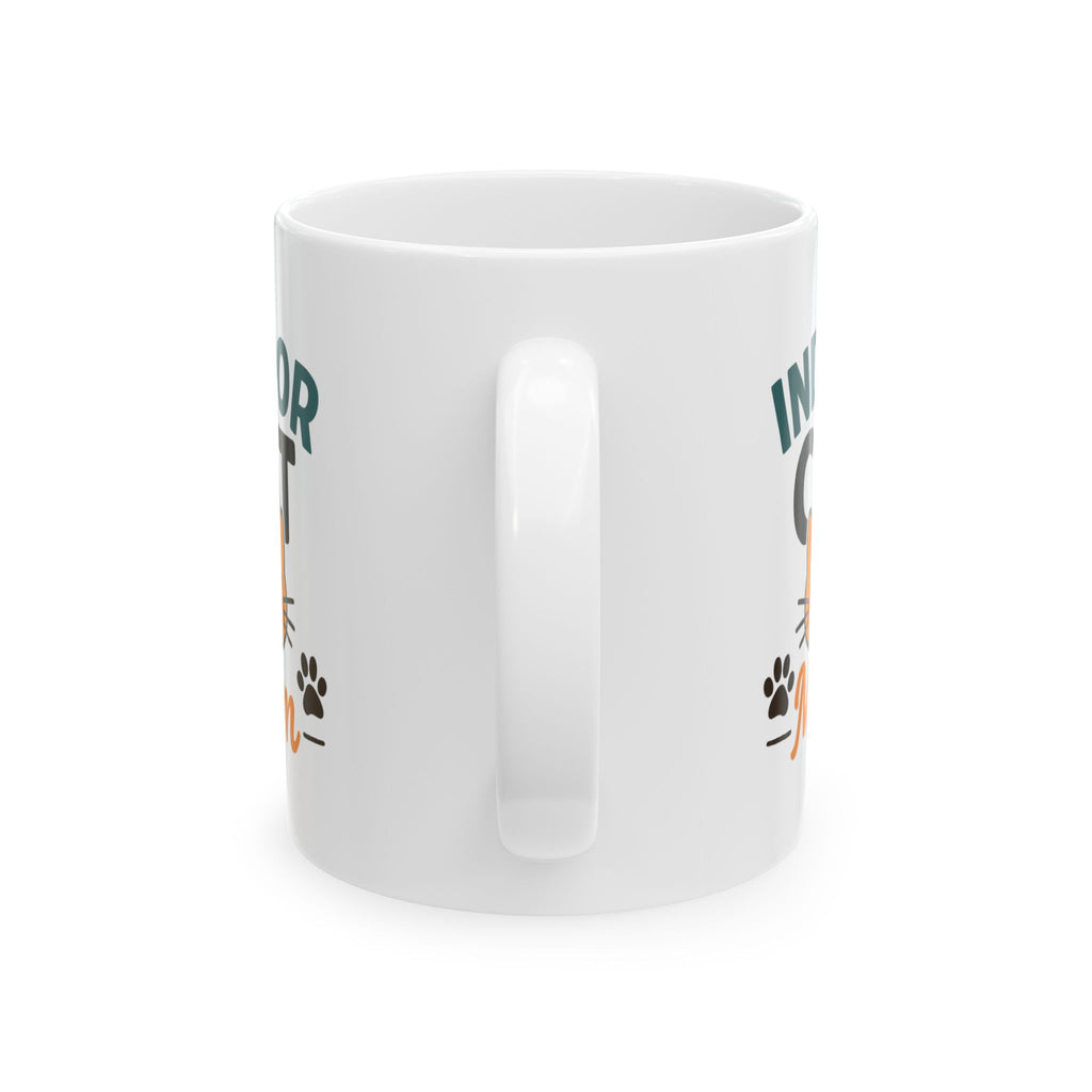 Couch Cat Enthusiast Coffee Mug | Funny Indoor Cat Lover | Ceramic Mug