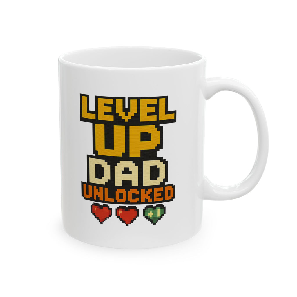 Level Up Dad Unlocked Coffee Mug | Gift for Dad | Ceramic Mug