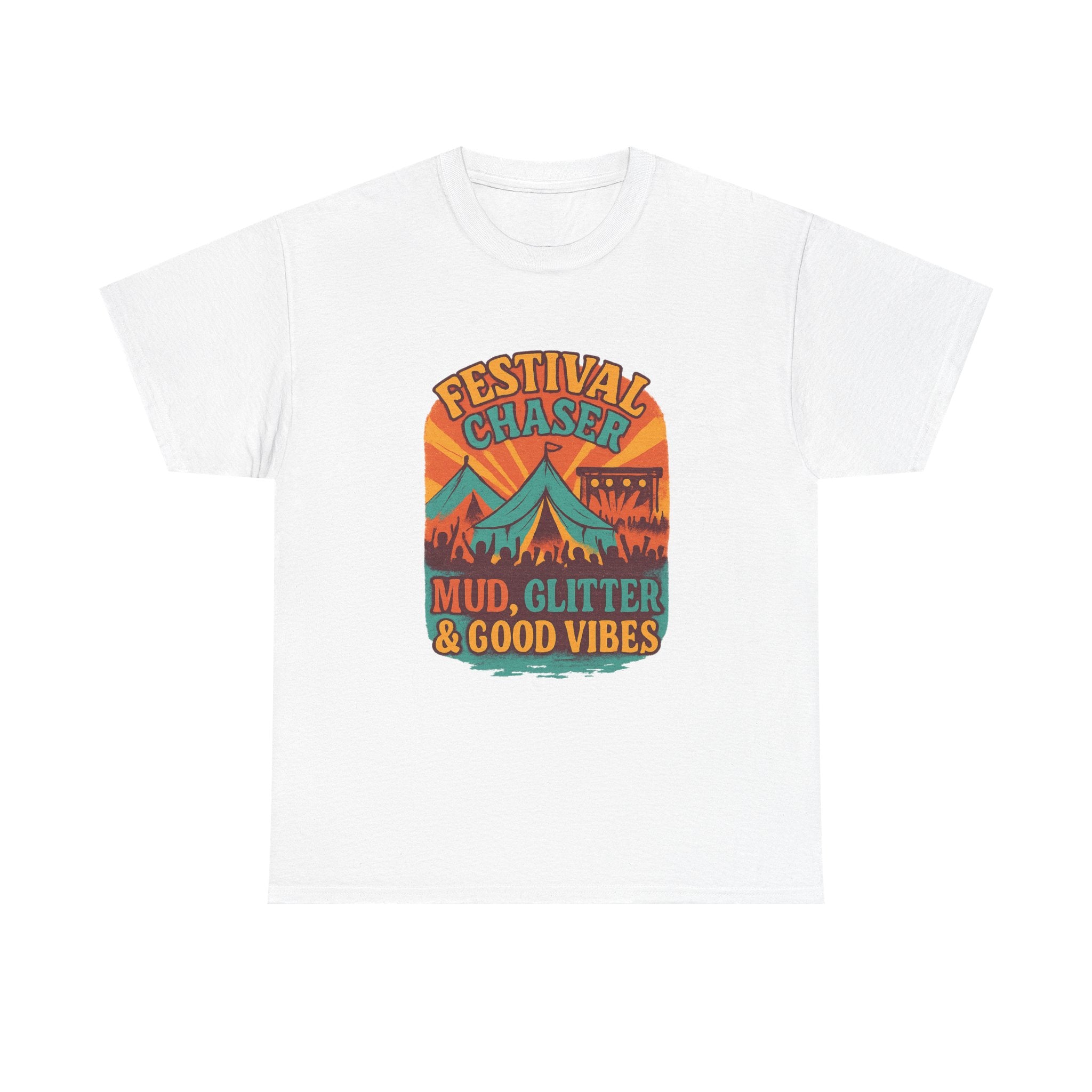 Festival Chaser Mud Glitter And Good Vibes T-Shirt | Unique Gift | Graphic Tee