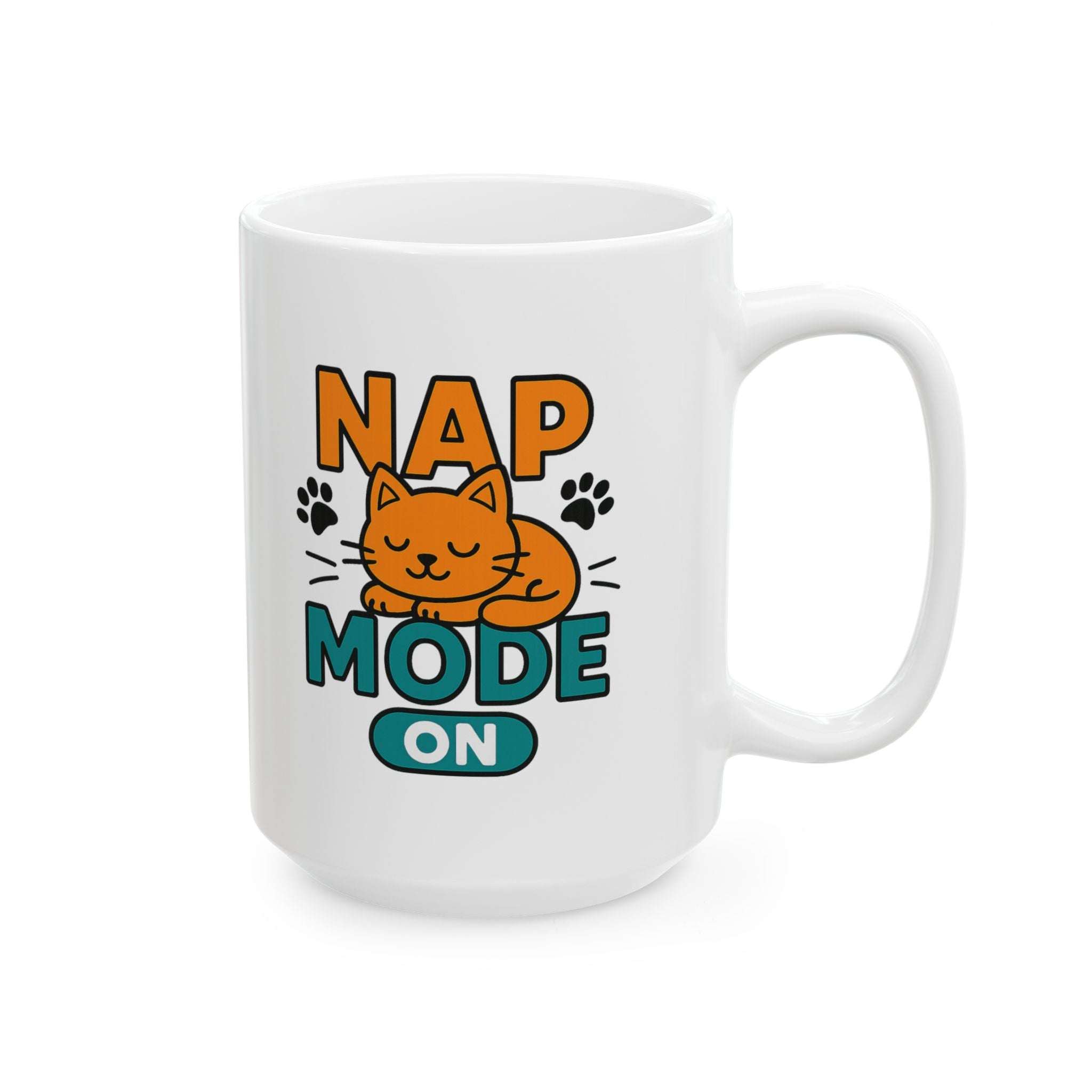 Do Not Disturb Cat Napping In Progress Coffee Mug | Cat Lover Humor | Ceramic Mug