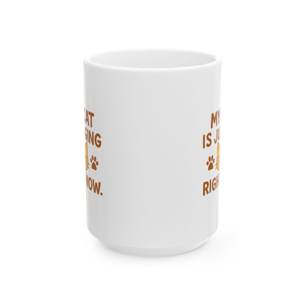 My Cat Is Judging You Right Now Coffee Mug | Funny Cat Gift | Ceramic Mug