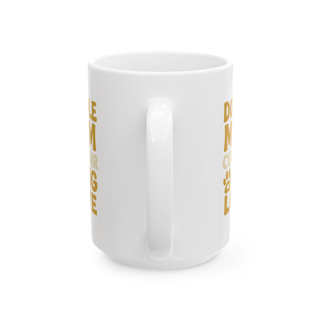 Doodle Mom Curly Hair Big Personality Coffee Mug | Gift for Mom | Ceramic Mug