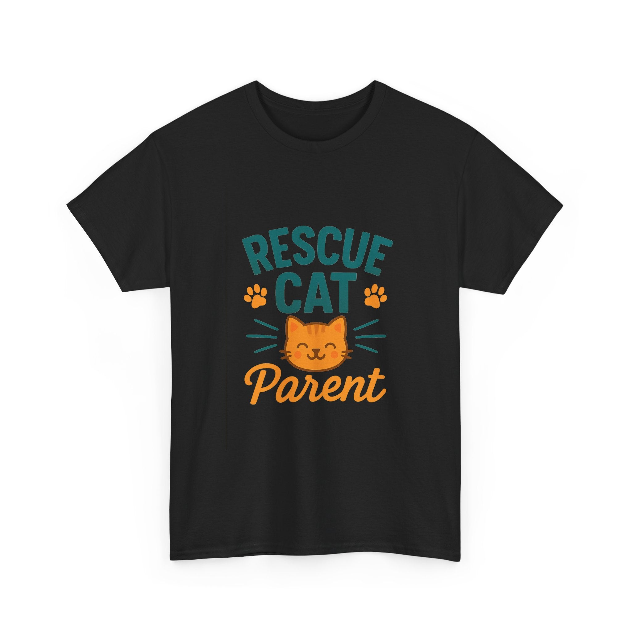 Saved By A Rescue Cat T-Shirt | Funny Rescue Pet Gift | Graphic Tee