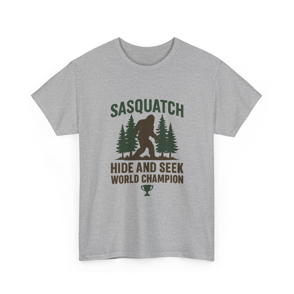Sasquatch Hide And Seek World Champion T-Shirt | Unique Gift | Graphic Tee