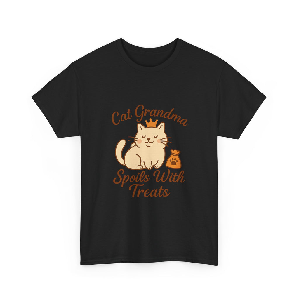 Cat Grandma Spoils With Treats T-Shirt | Cat Lover Gift | Graphic Tee