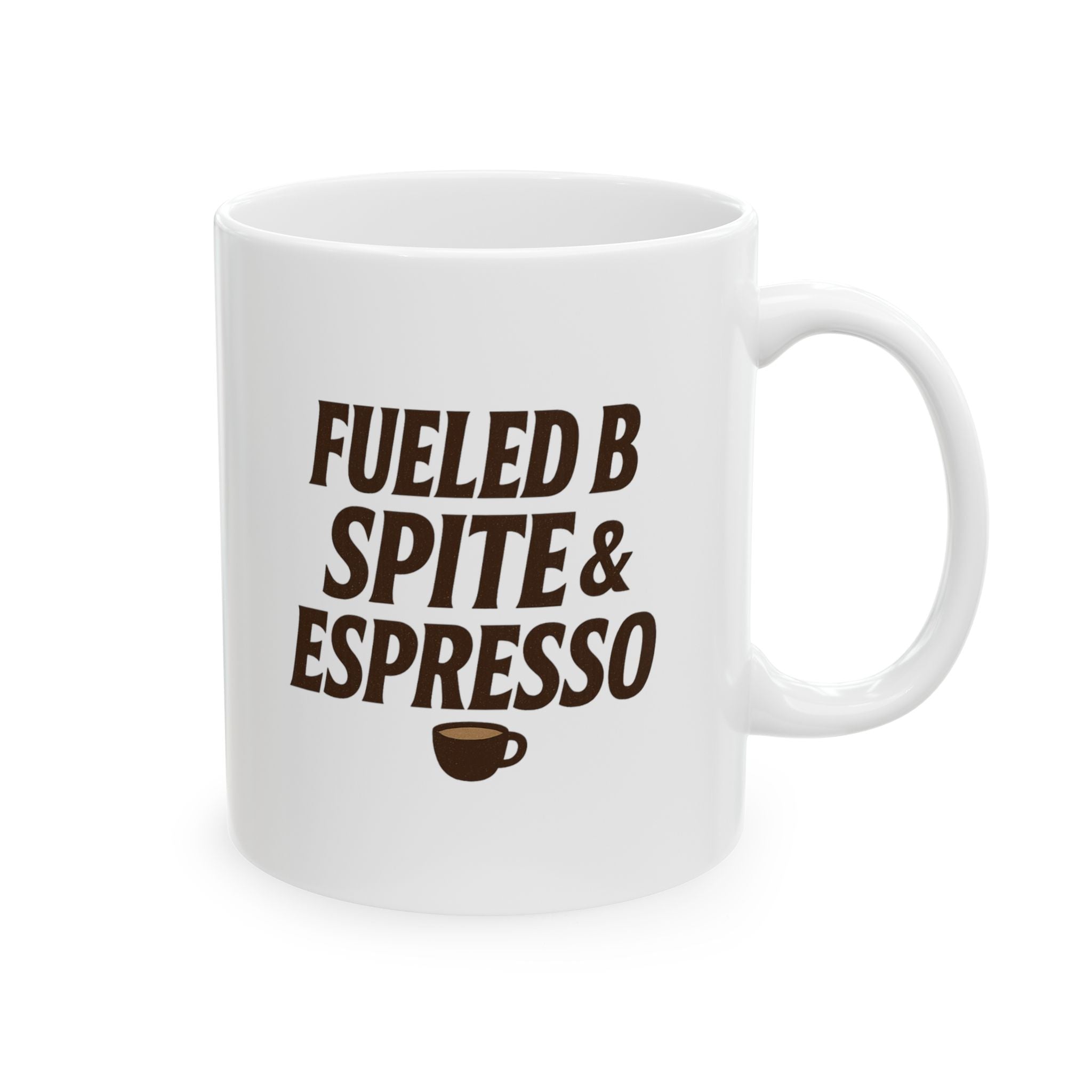 Fueled by Spite and Espresso Coffee Mug | Unique Gift | Ceramic Mug