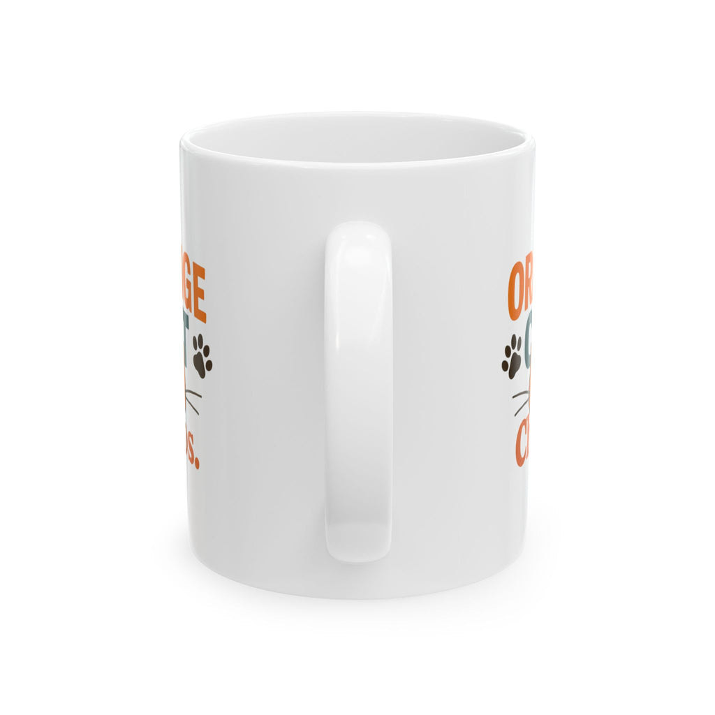 Orange Cat Owner Know The Chaos Coffee Mug | Funny Cat Gift | Ceramic Mug